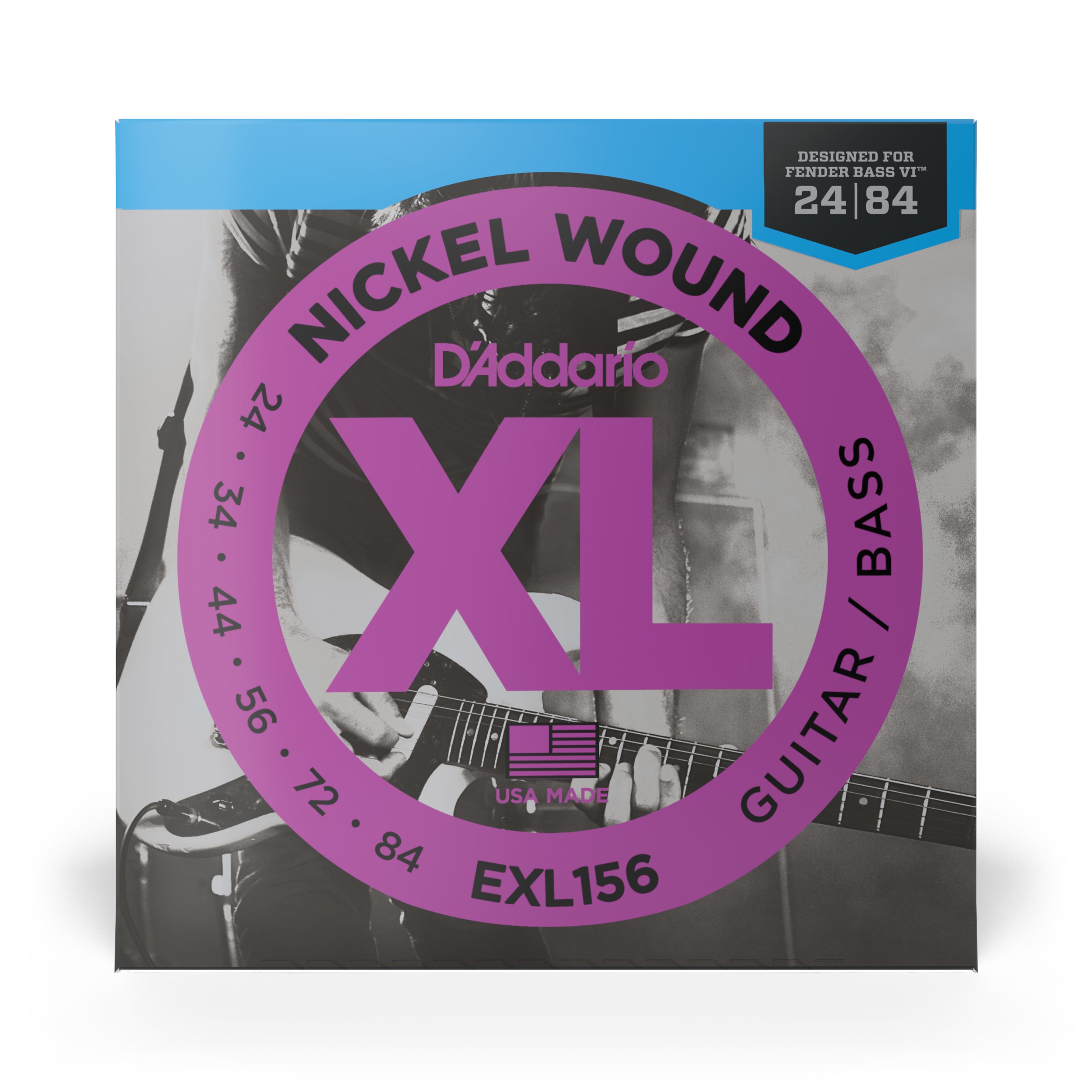 D'Addario EXL156 Cordes pour Bass Six