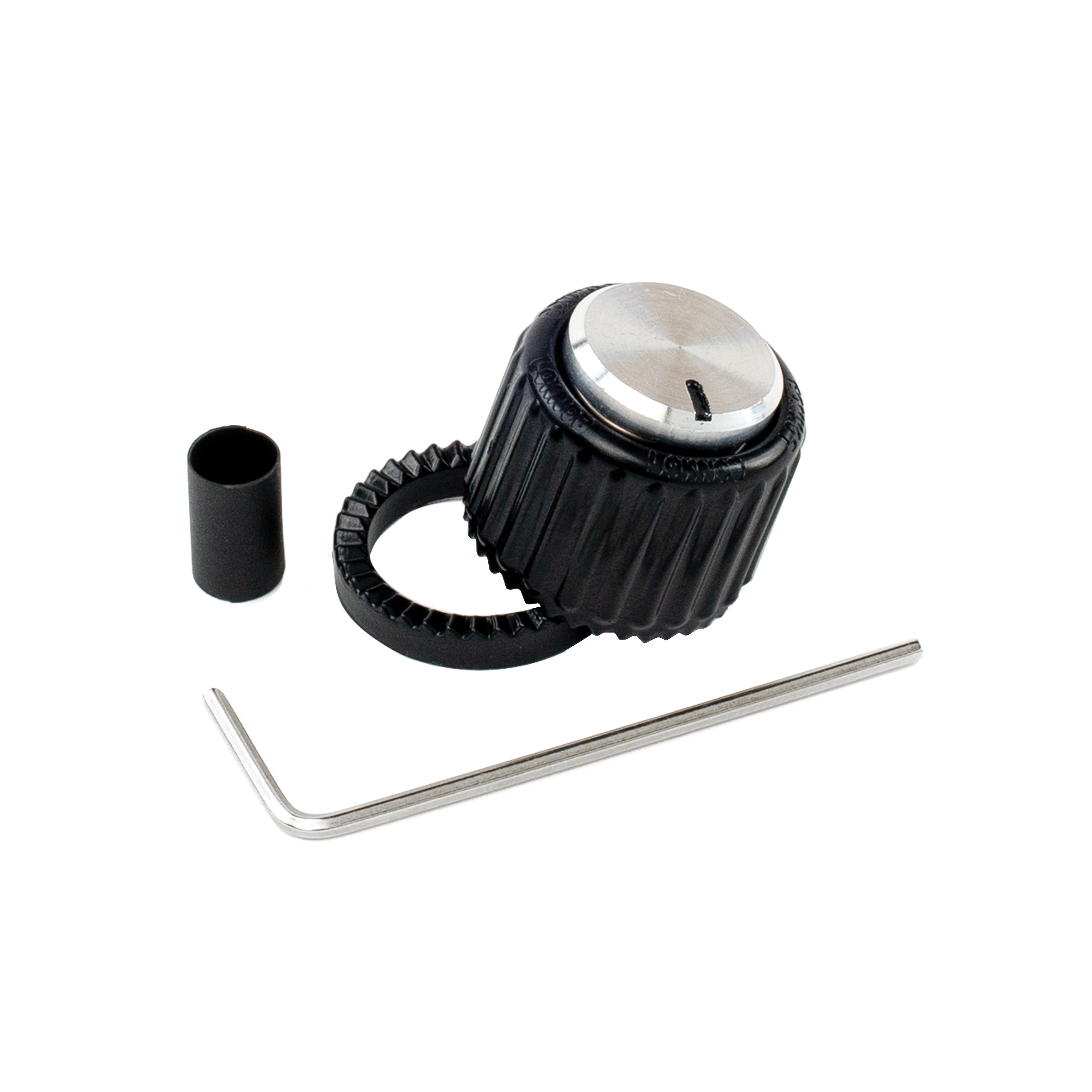 D'Addario LokNob grand format - noir/argent