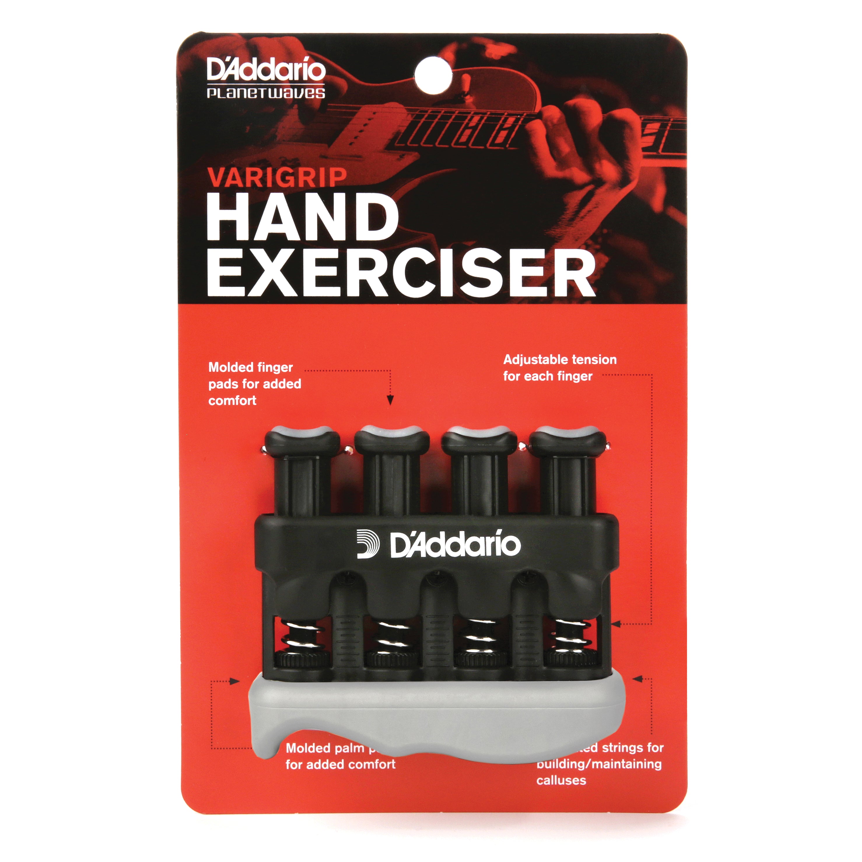 D'Addario Outil d'exercice musculaire de la main réglable Varigrip par D'Addario