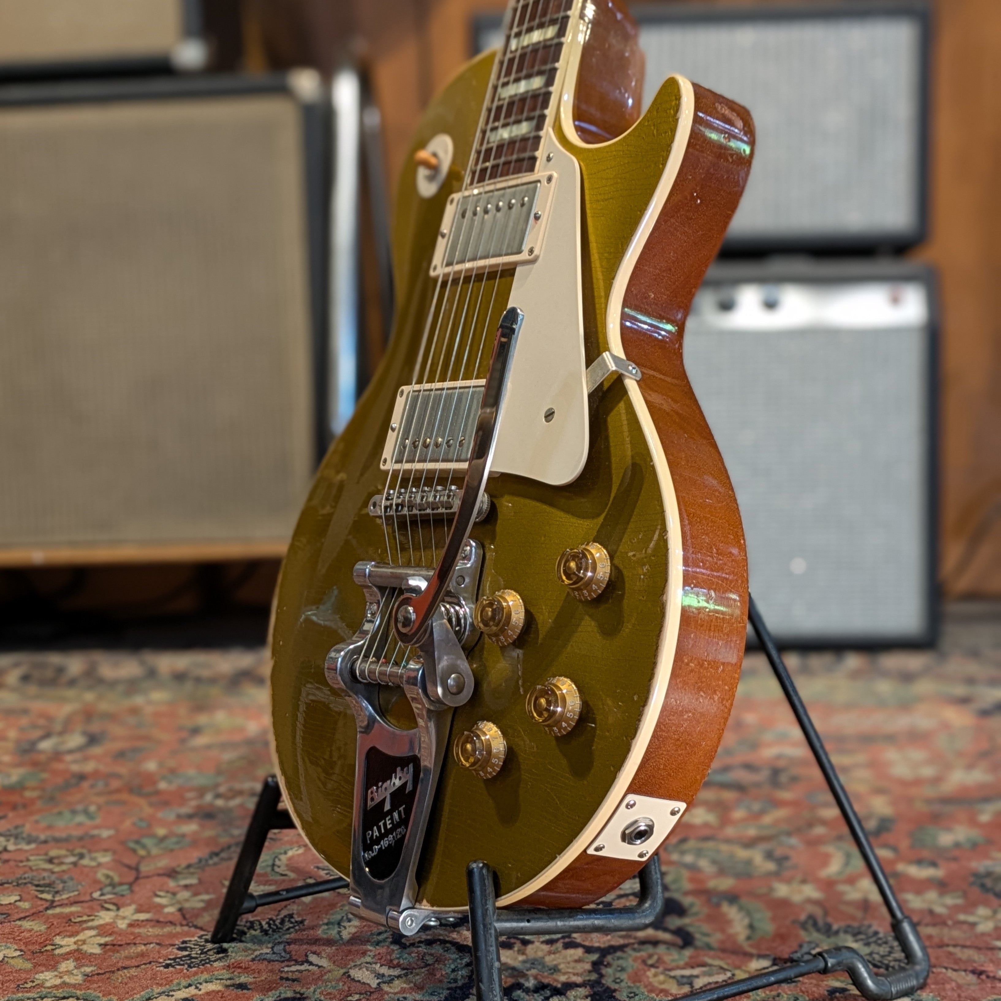 Gibson Les Paul 57 Custom Shop Bigsby - Goldtop