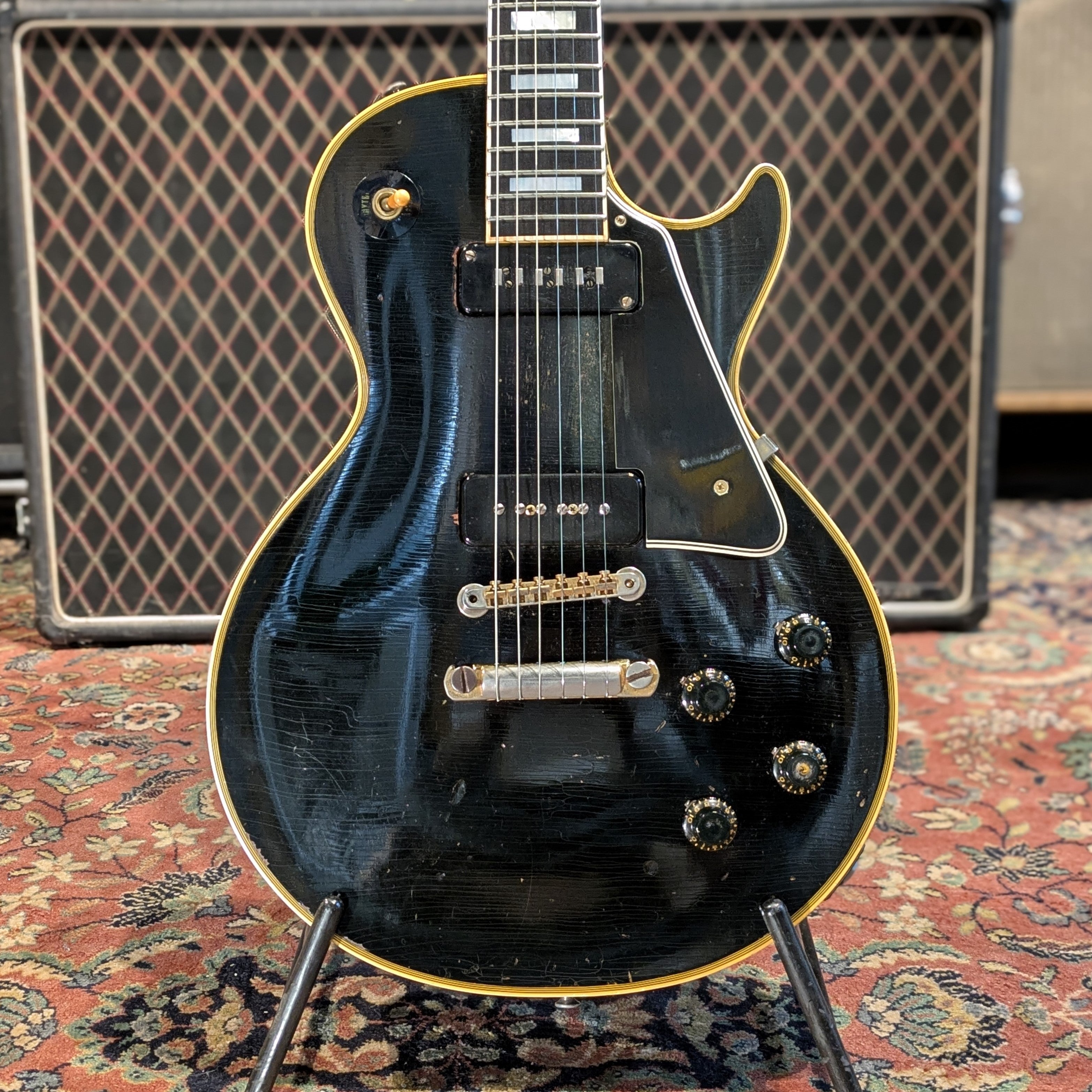 ギター Les Paul Custom shop Custom nonhistoric Gibson Les Paul Custom 1956 - Ebony – Le Shop Lyon