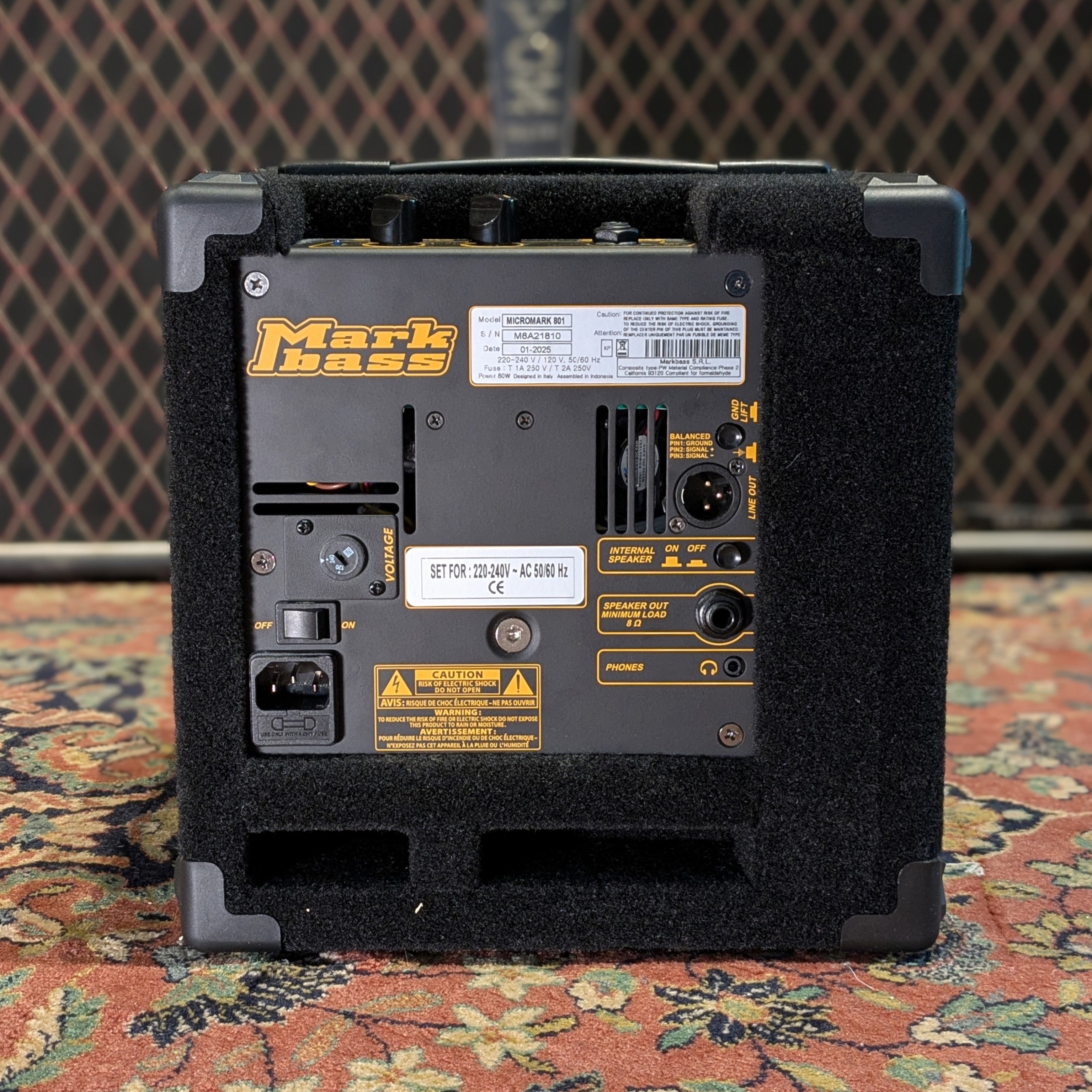 Markbass Micromark 801 60-Watt 1x8" Bass Combo 2010s - Black