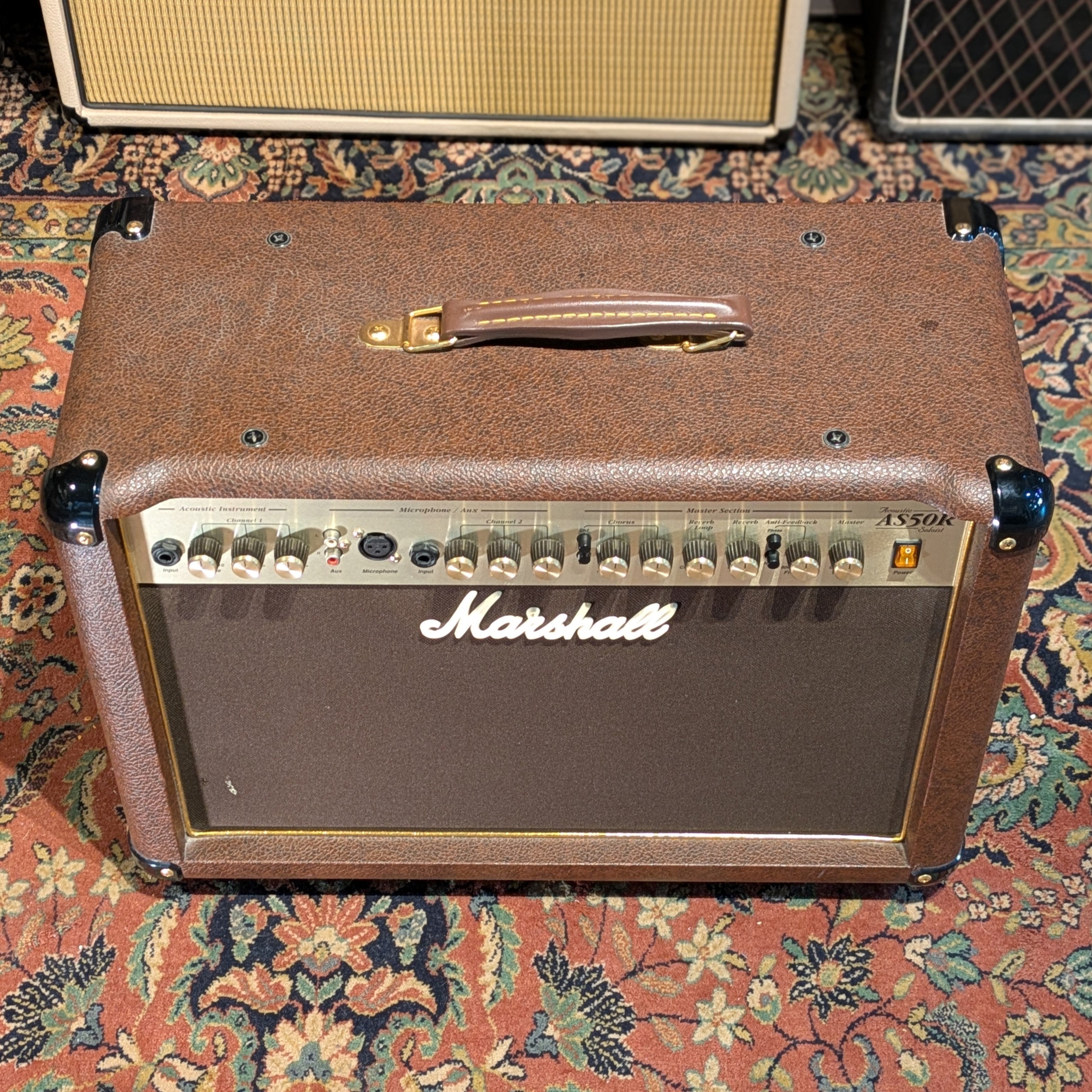 Marshall Acoustic Soloist AS50R 2-Channel 50-Watt 2x8" Acoustic Guitar Combo 2000s - Brown