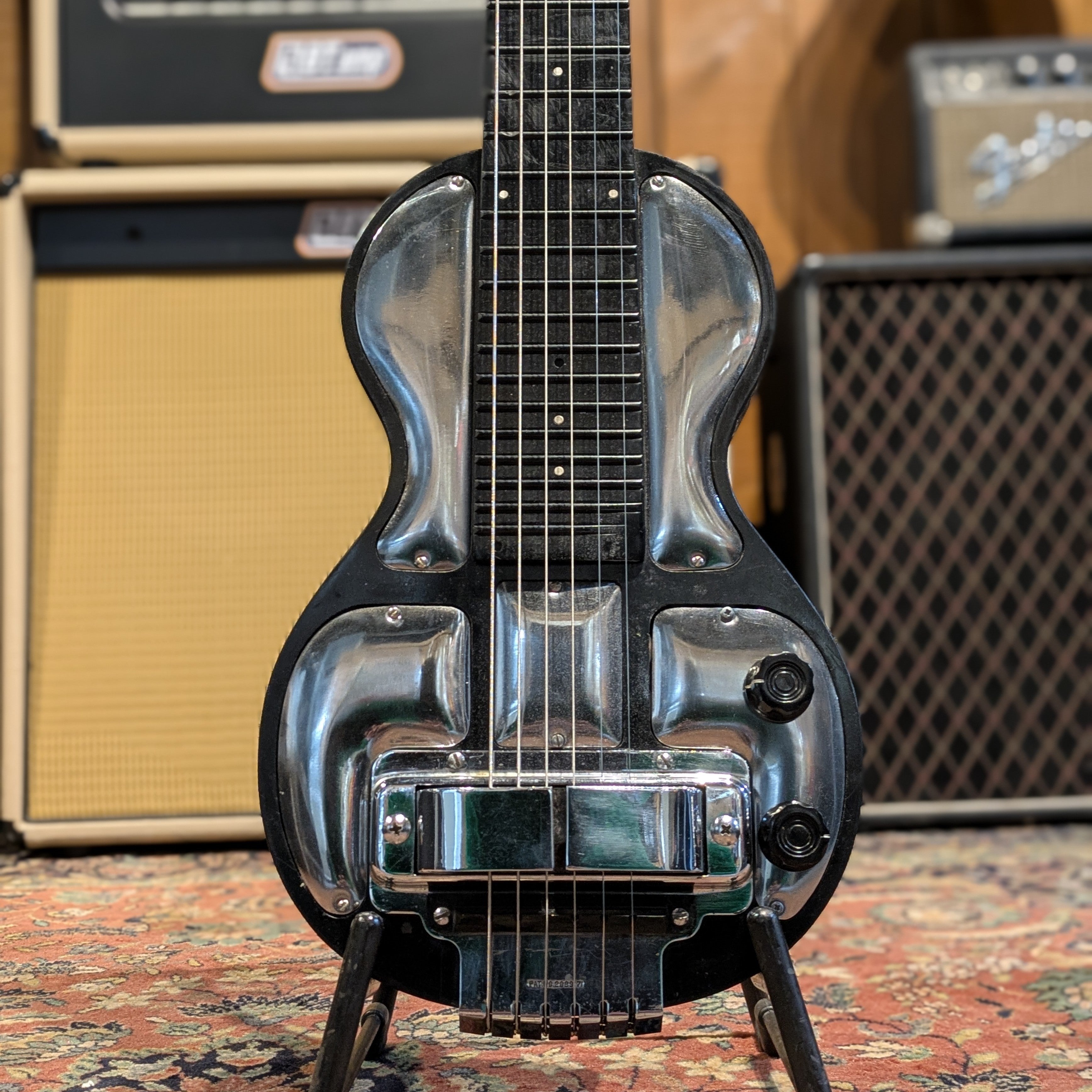 Rickenbacker Electro Model B Lap Steel 1940's - Black with Chrome Plates