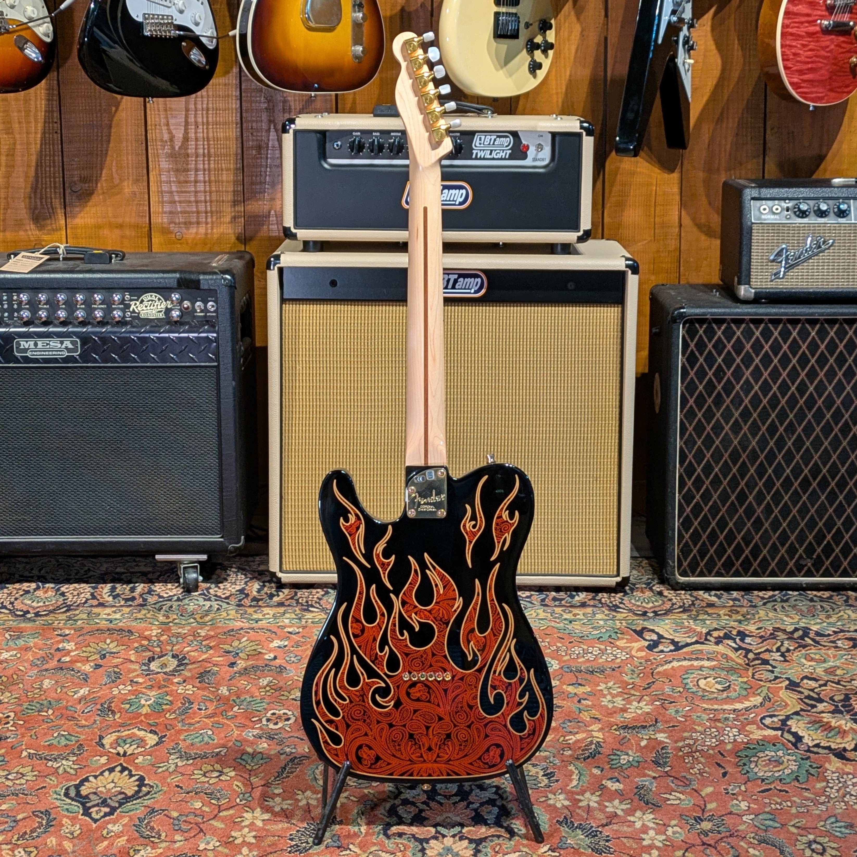 Fender James Burton Artist Series Signature Telecaster 2013 - Red Paisley Flames