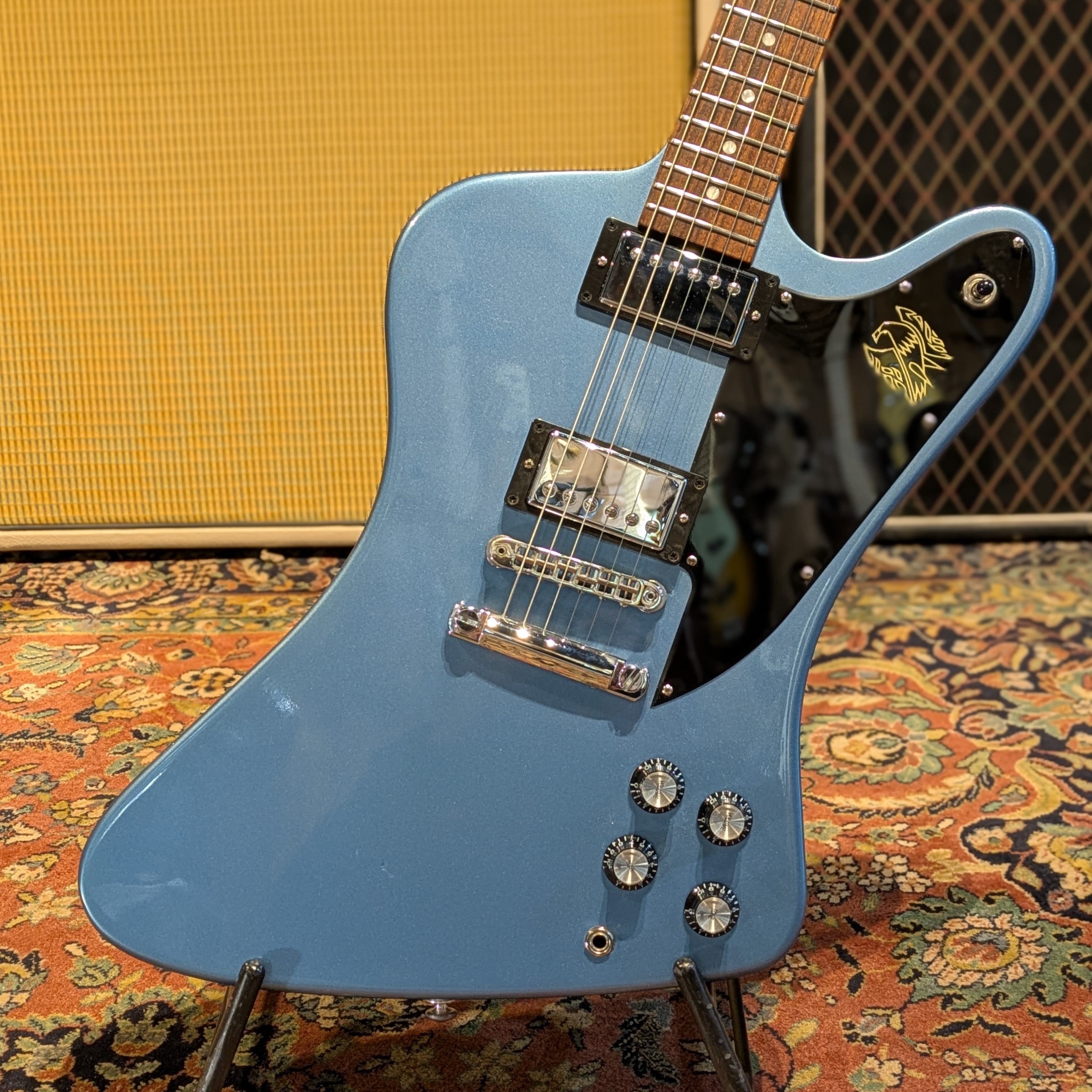 Gibson Firebird Studio T 2017 - Pelham Blue – Le Shop Lyon Gibson Firebird Studio T 2017 - Pelham Blue – Le Shop Lyon