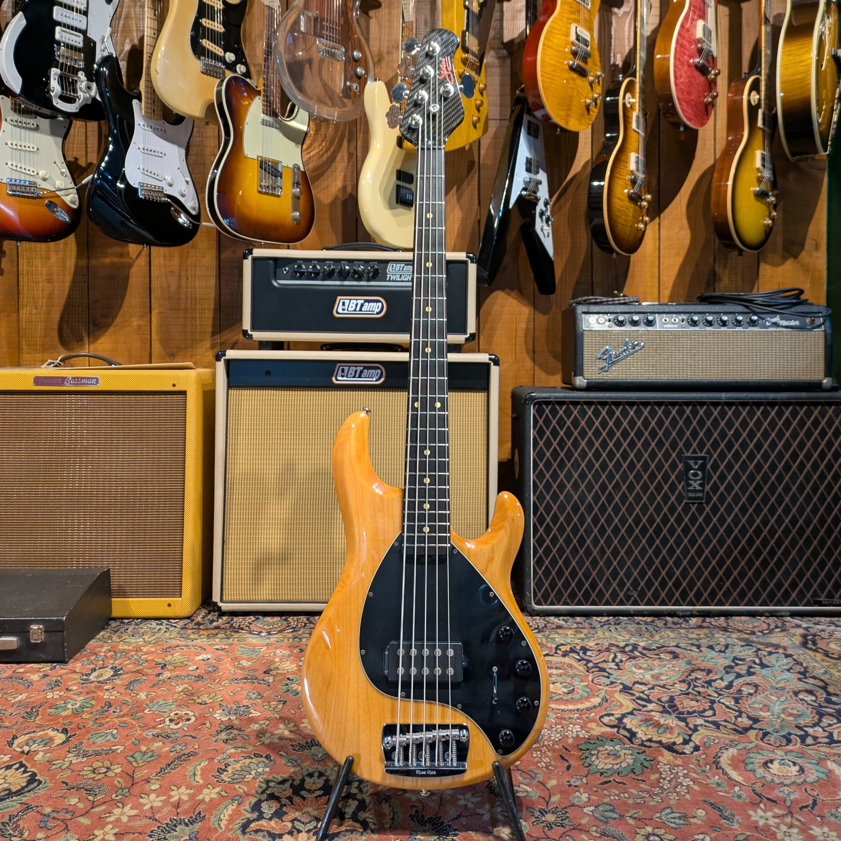 Ernie Ball Music Man Musicman Stingray 5H 2007 with Status Graphite neck- Natural