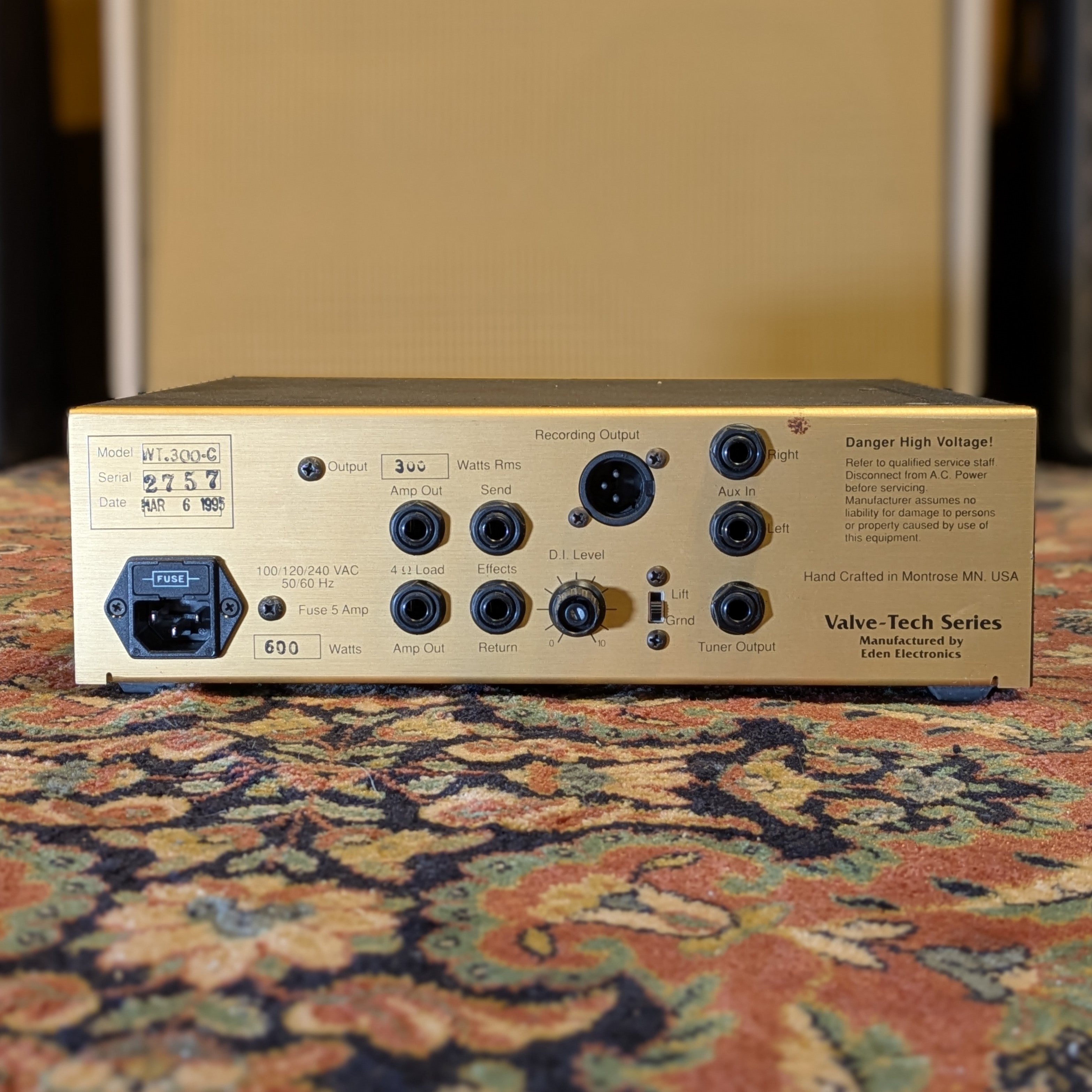 Eden Amplification WT-300 The Traveler 1995