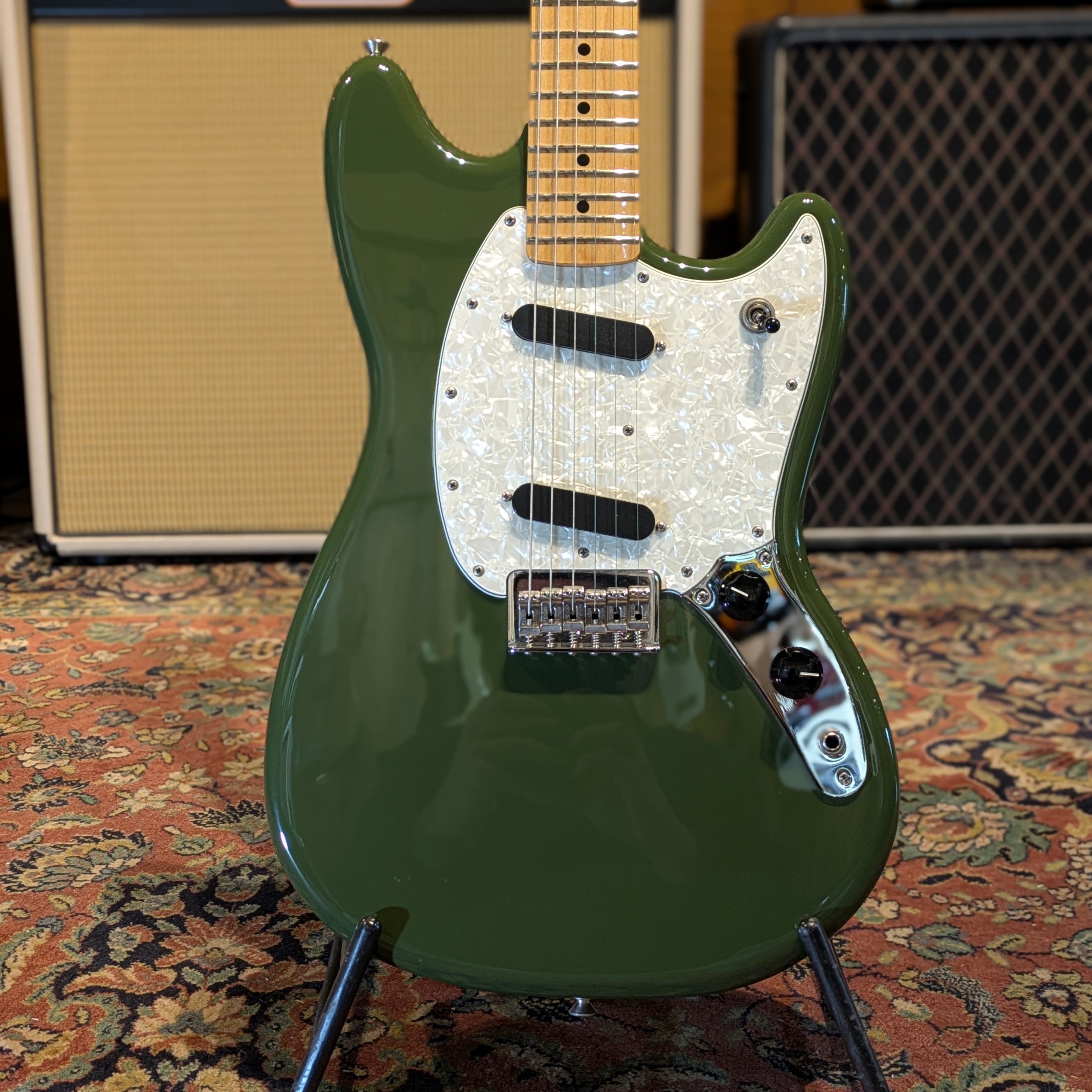Fender Mustang MN Player - 2016 - Olive
