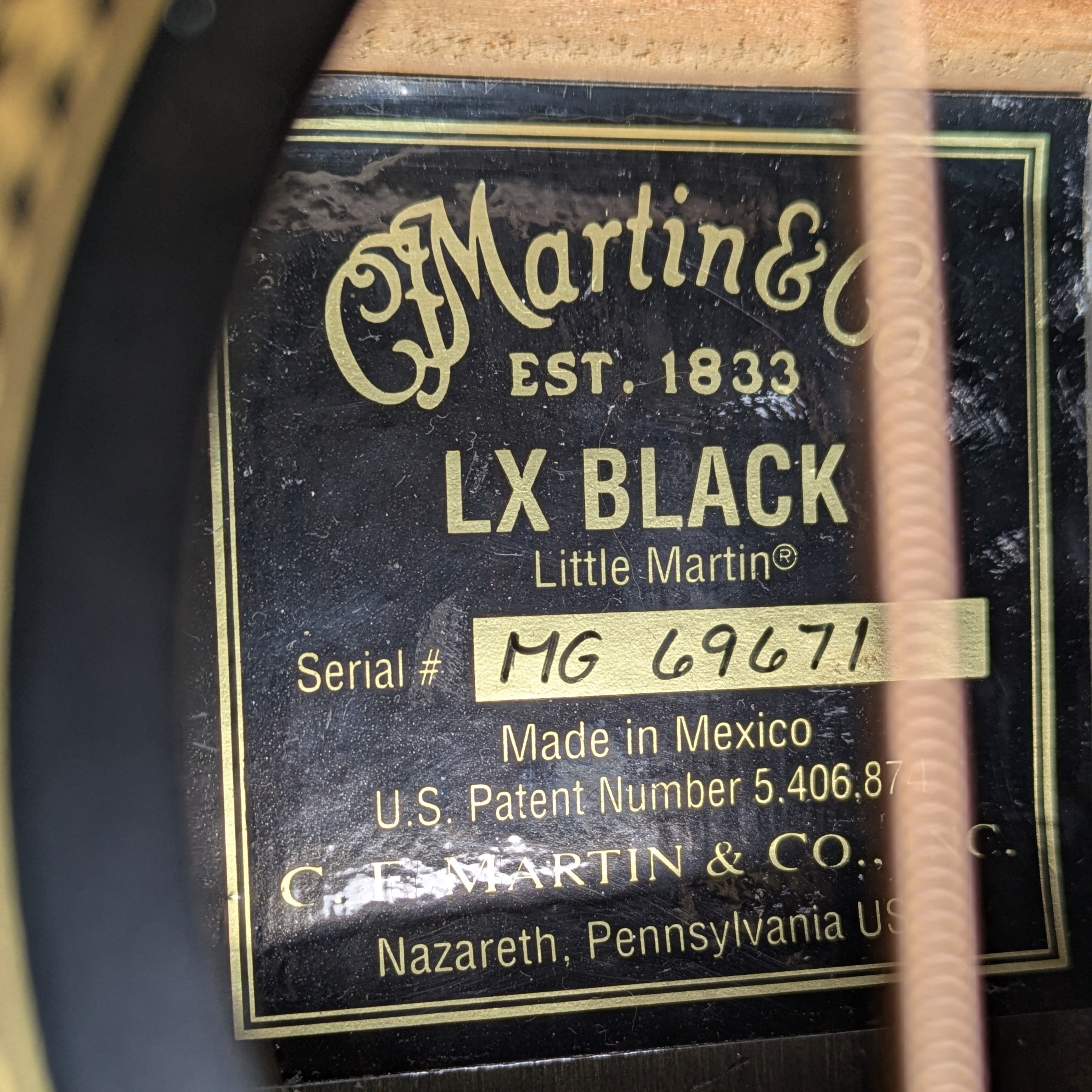 Martin LX Black Little Martin 2003 - 2019 - Black