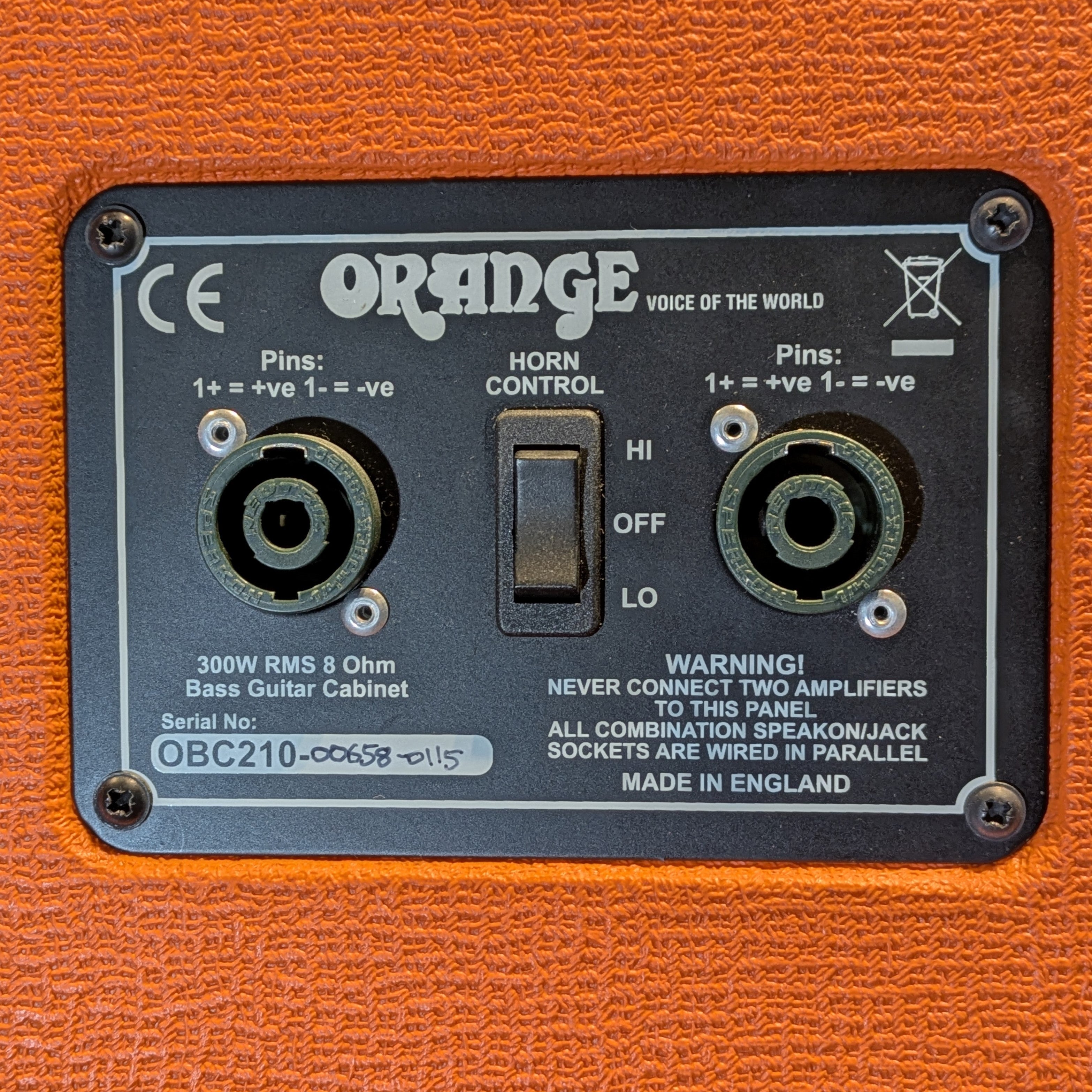 Orange OBC210 2x10 Bass Cabinet - Orange