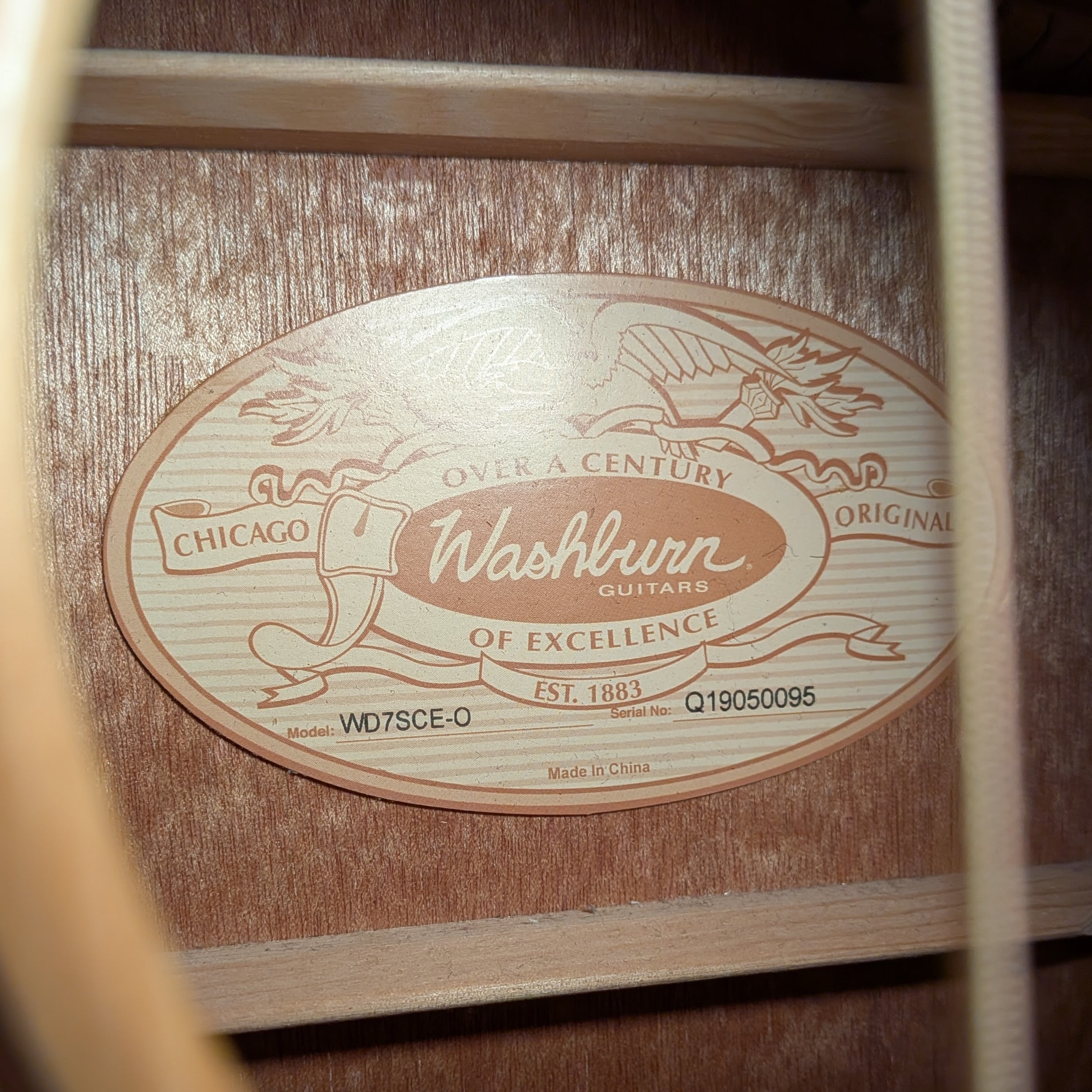 Washburn WD7SCE-0 Harvest Series Dreadnought