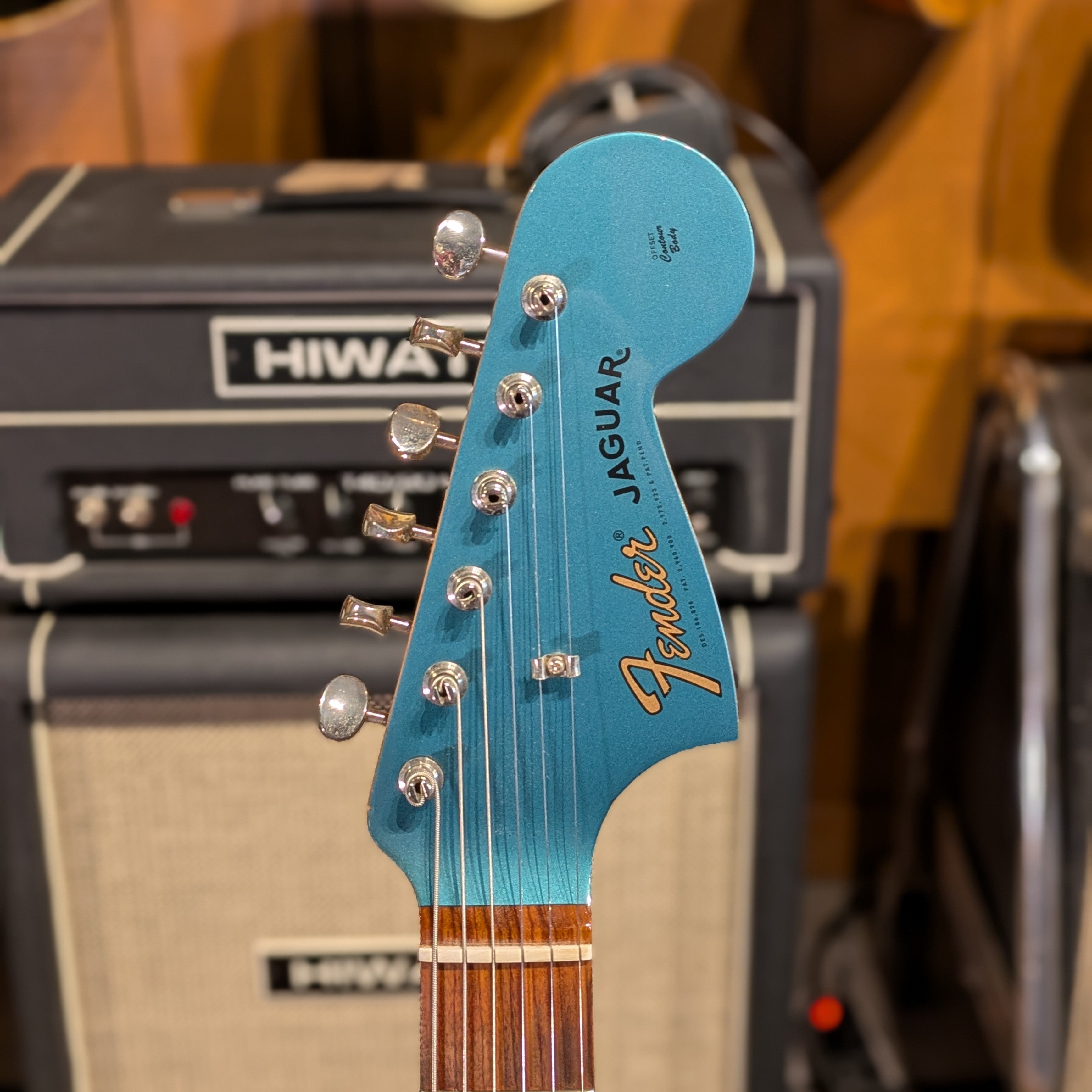 Fender Vintera '60s Jaguar with Fender AM Tremolo and Mustang Bridge 2019 - Ocean Turquoise