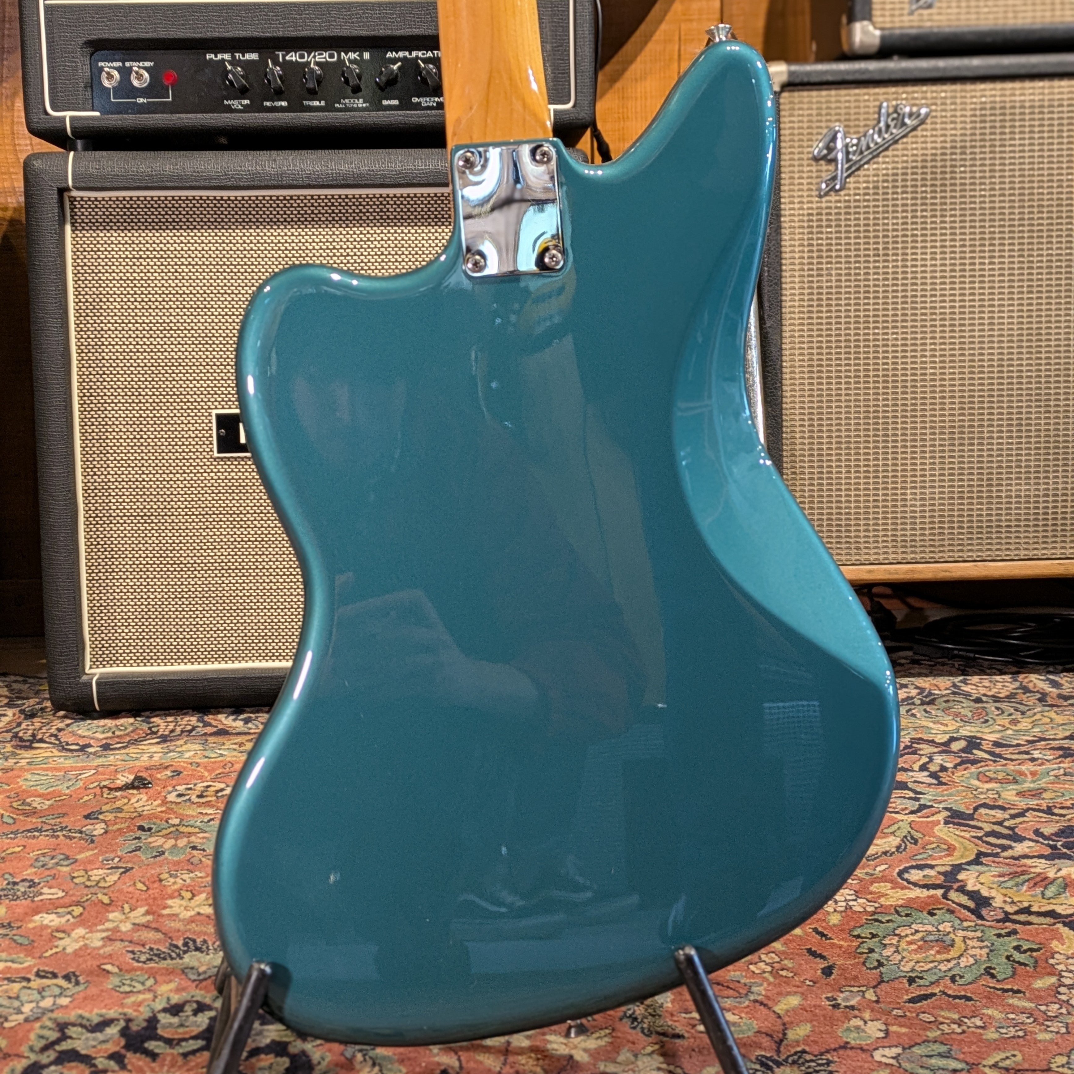 Fender Vintera '60s Jaguar with Fender AM Tremolo and Mustang Bridge 2019 - Ocean Turquoise