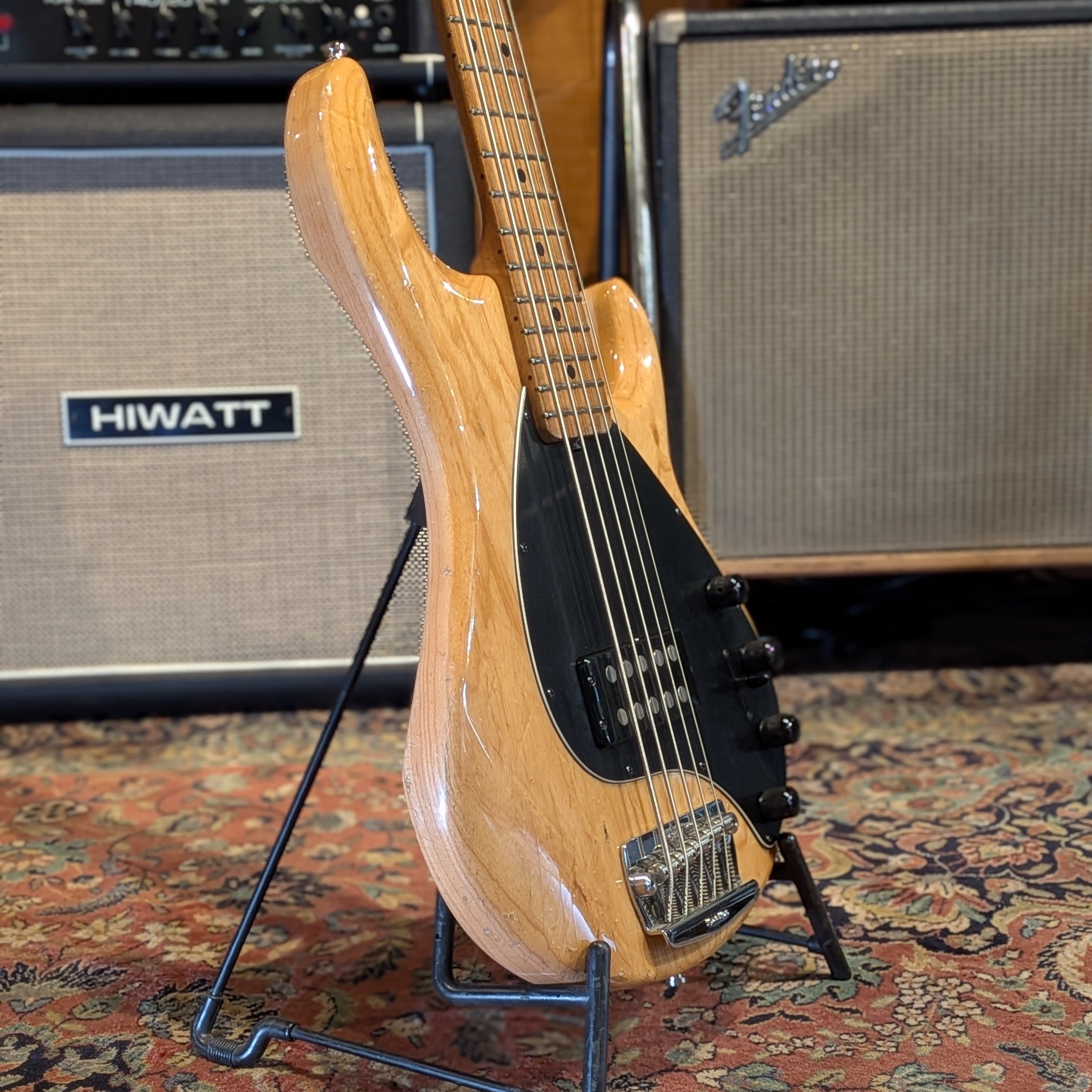 Ernie Ball Music Man StingRay 5 H with Maple Fretboard 1993 - Natural