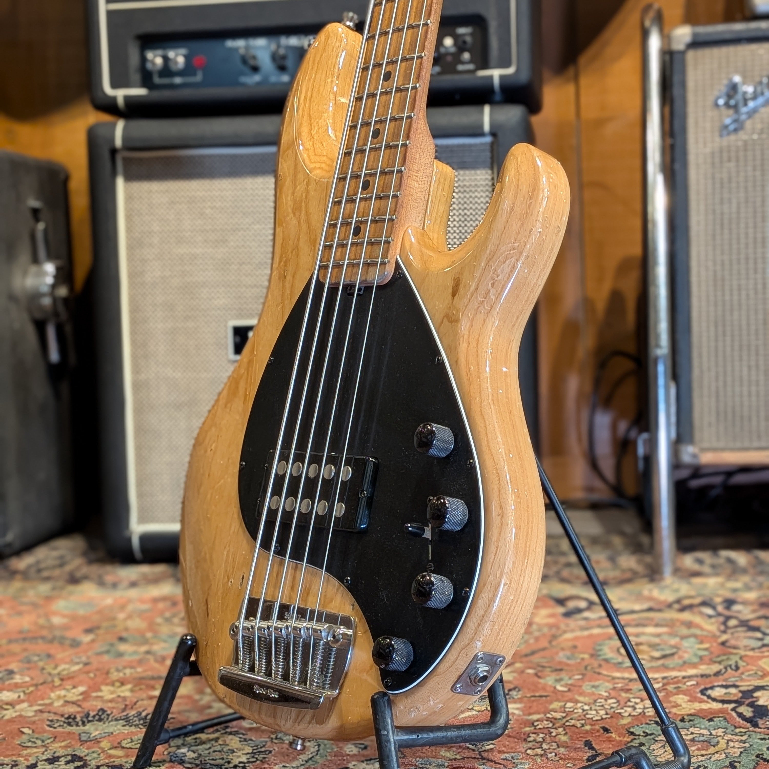 Ernie Ball Music Man StingRay 5 H with Maple Fretboard 1993 - Natural