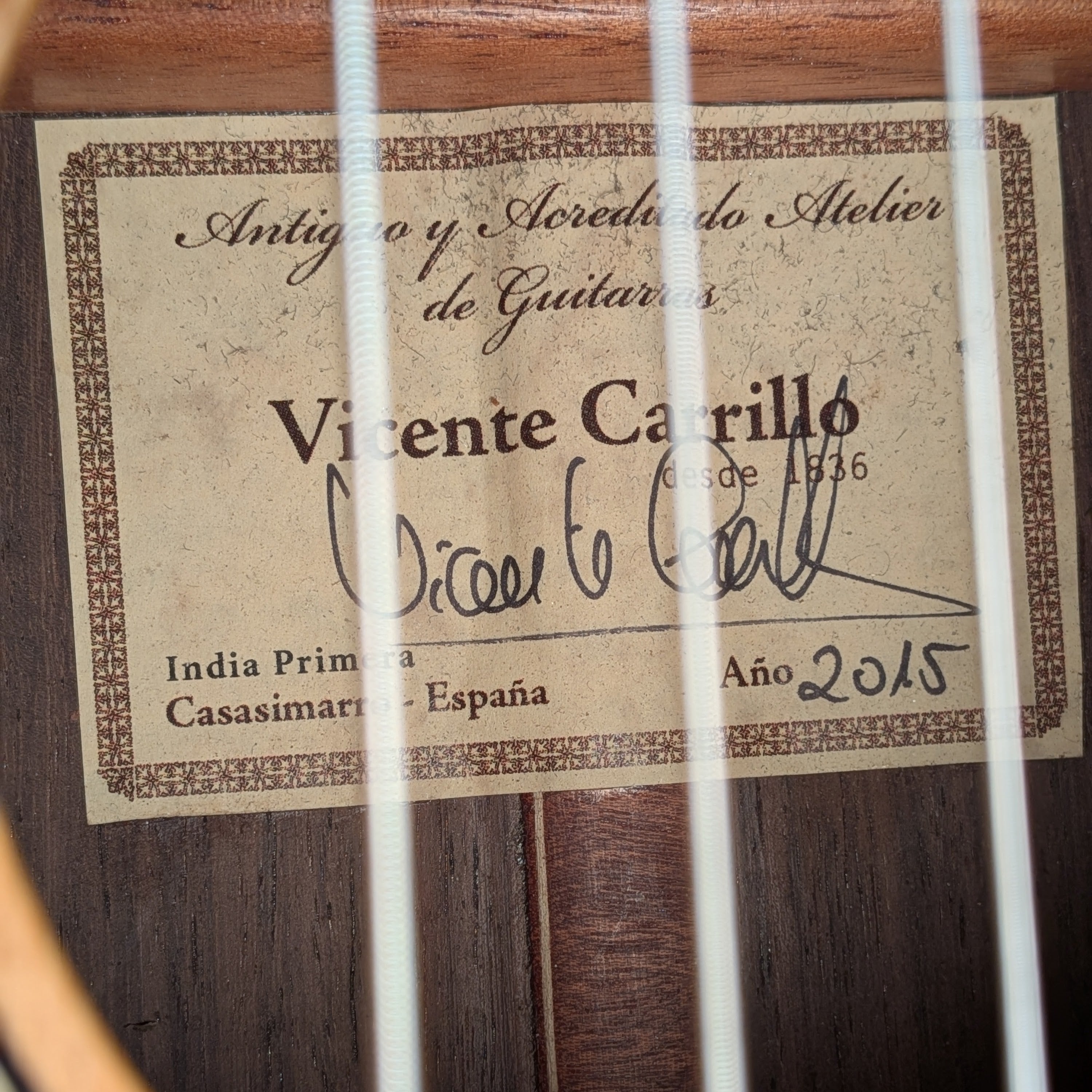 Vicente Carrillo India Primera - 2015 - Spain