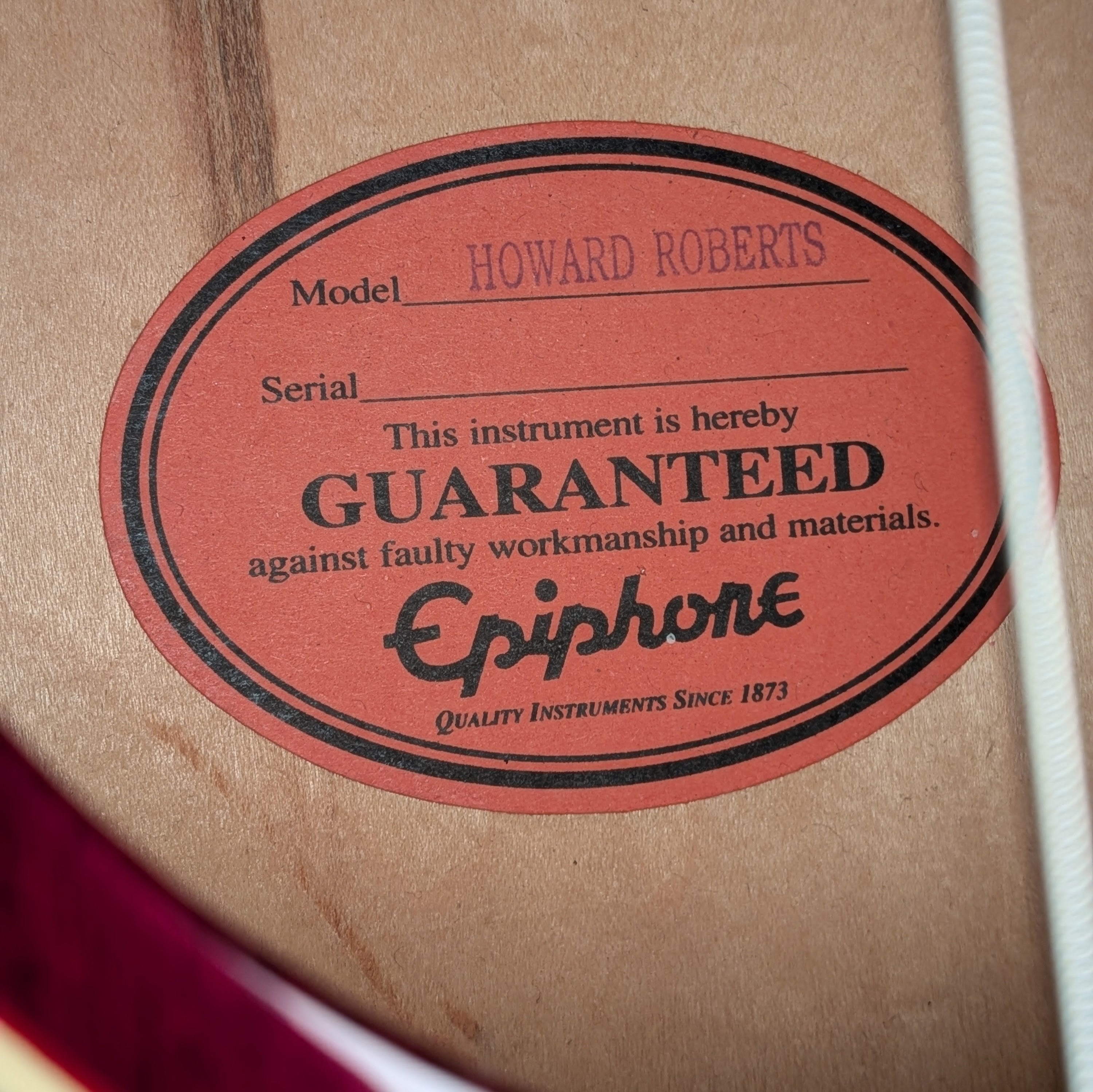 Epiphone Howard Roberts 1997 - Cherry