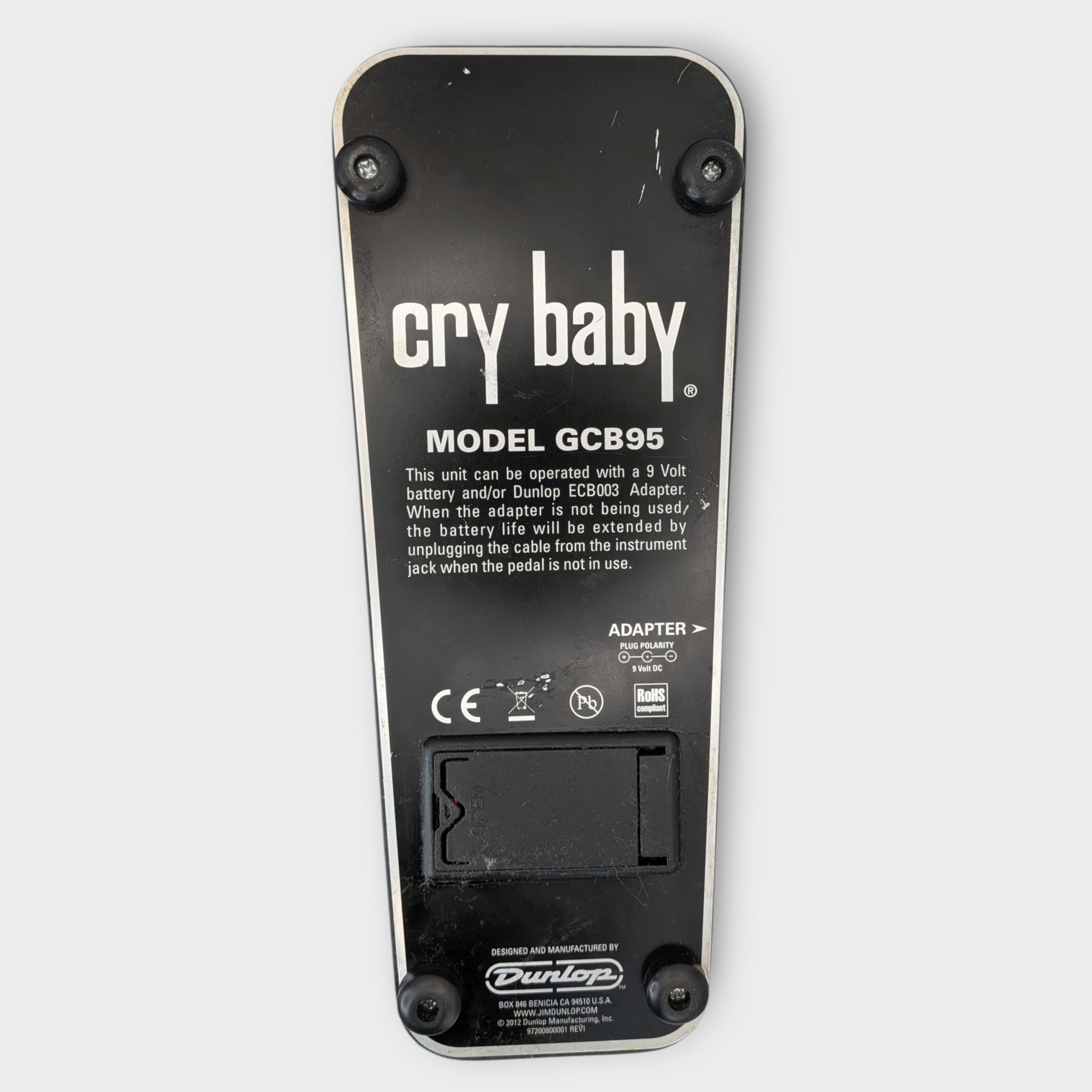 Dunlop GCB95 Cry Baby Standard Wah - Black