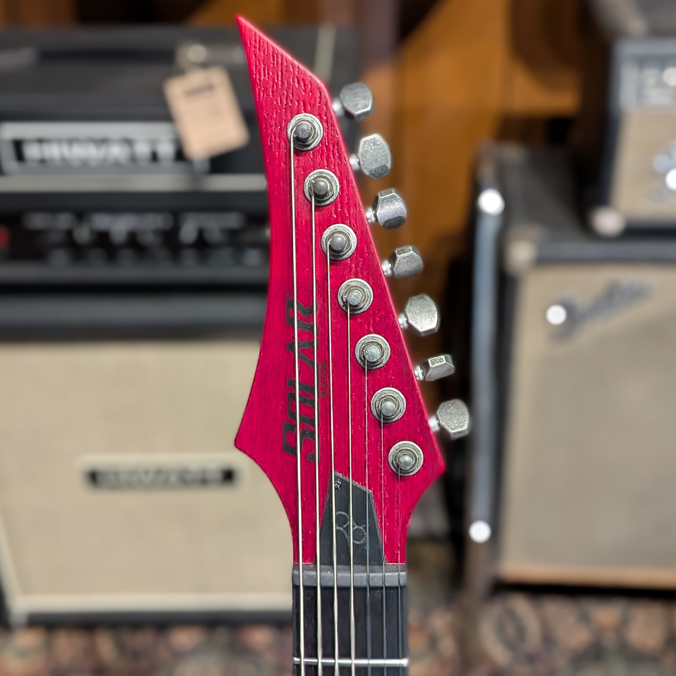 Solar Guitars 7-String Type T w/ Evertune Bridge T1.7TBR 2022 - Trans Blood Red Matte