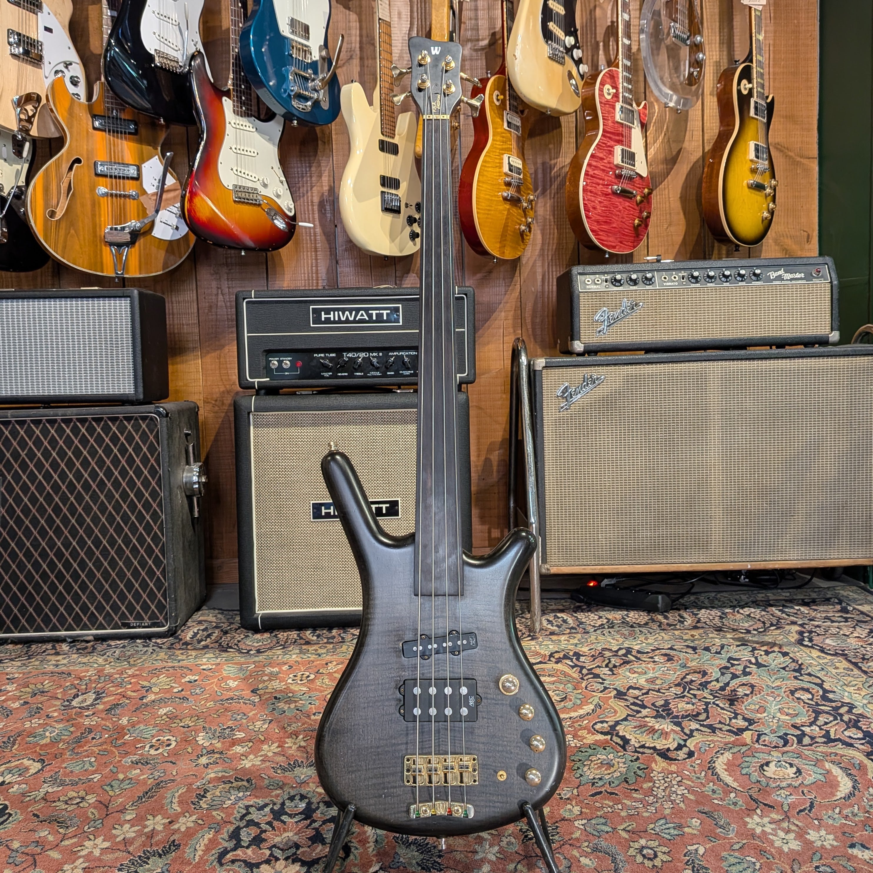 Warwick Corvette FNA Jazzman Fretless 2000's - Nirvana Black Stain