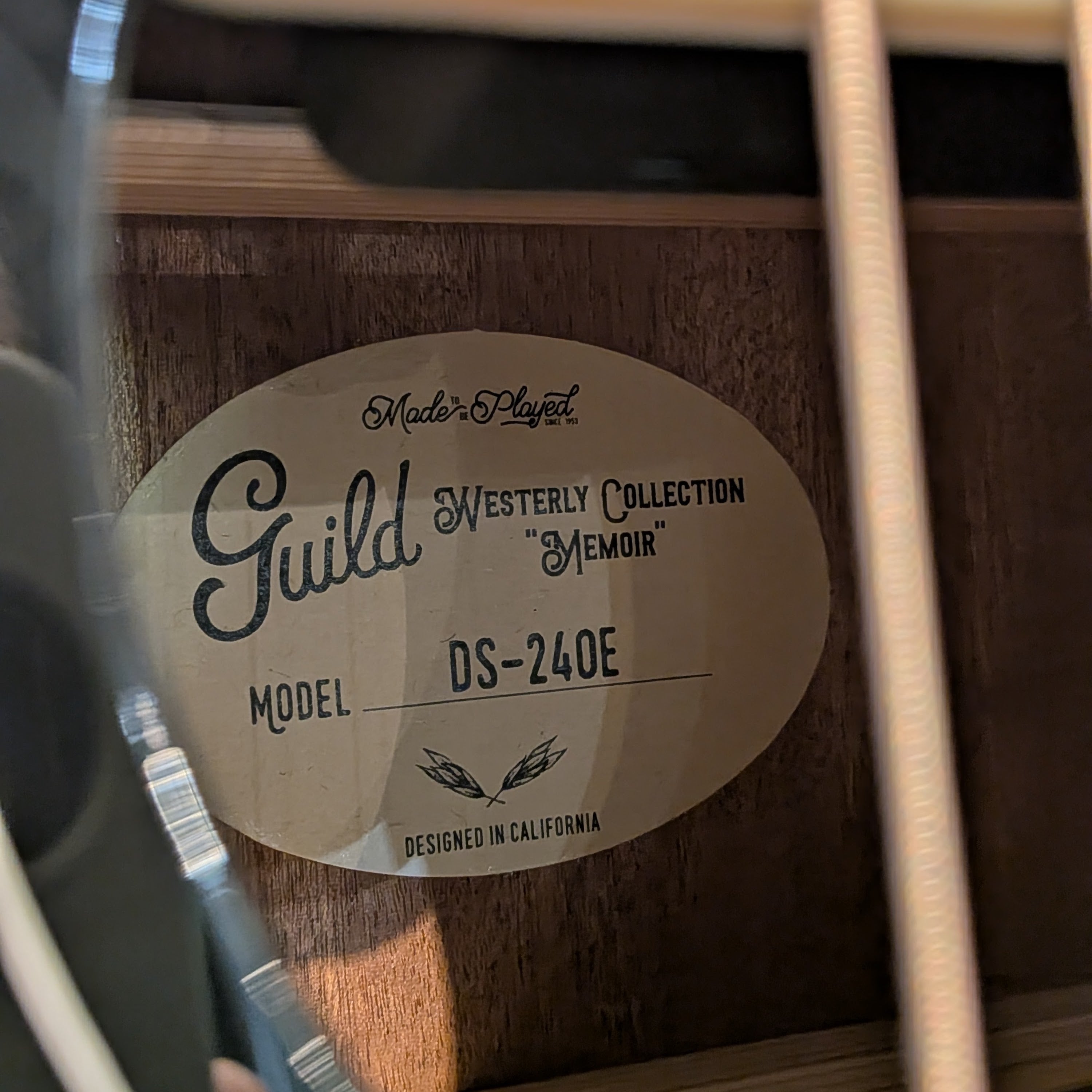 Guild Westerly Collection DS-240E Memoir 2024- Present - Black