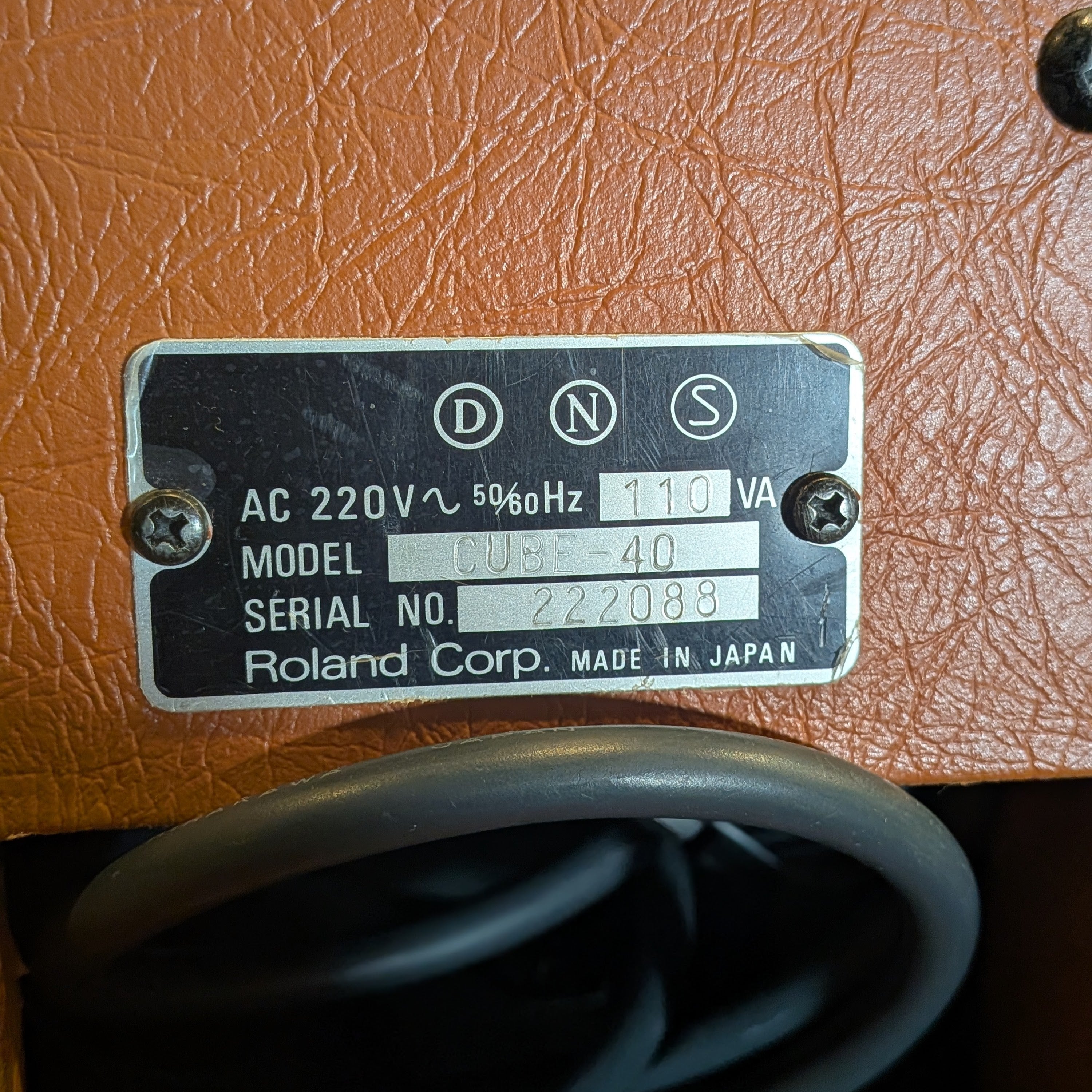 Roland CUBE-40 40-Watt 1x10" Guitar Combo 1978 - 1989 - Orange