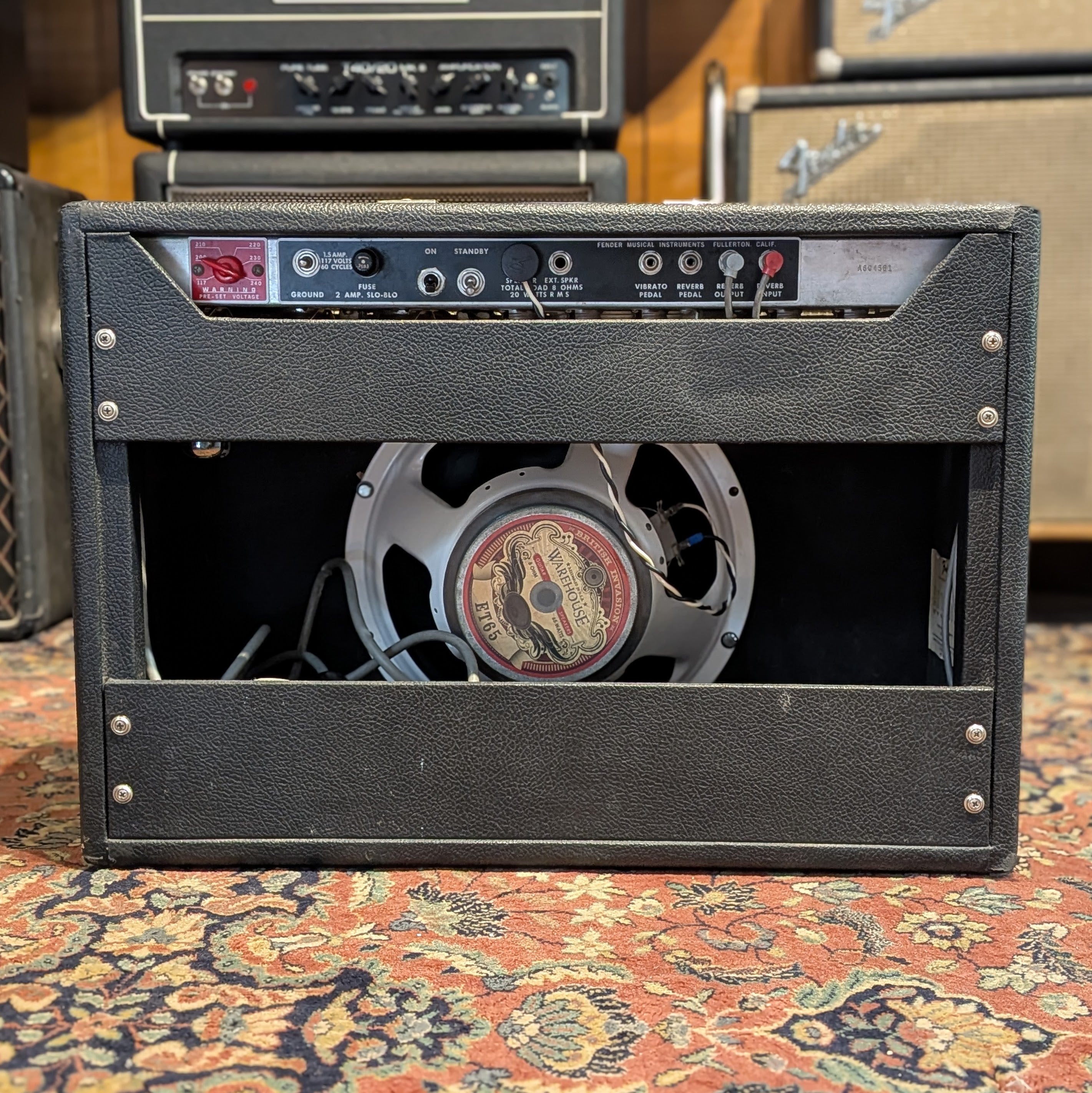 Fender Deluxe Reverb 2-Channel 22-Watt 1x12" Guitar Combo 1976 - Silverface