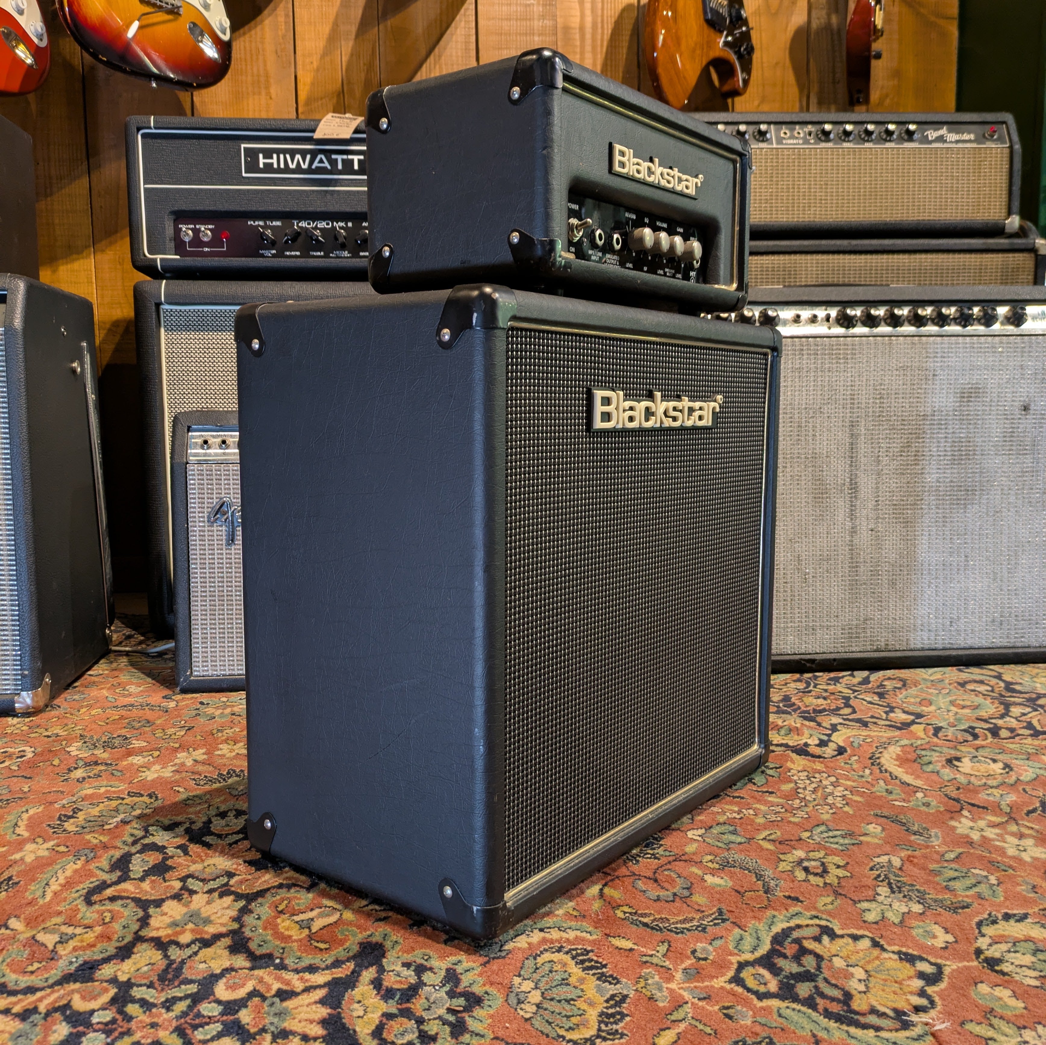 Blackstar HT-1RH 1-Watt Guitar Amp Head + Blackstar HT-110 Cabinet