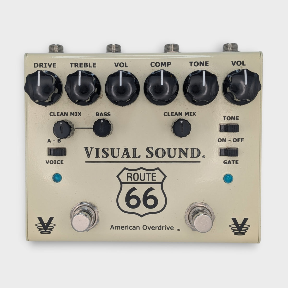 Truetone Route 66 V3 Overdrive and Compressor 2010s - Cream