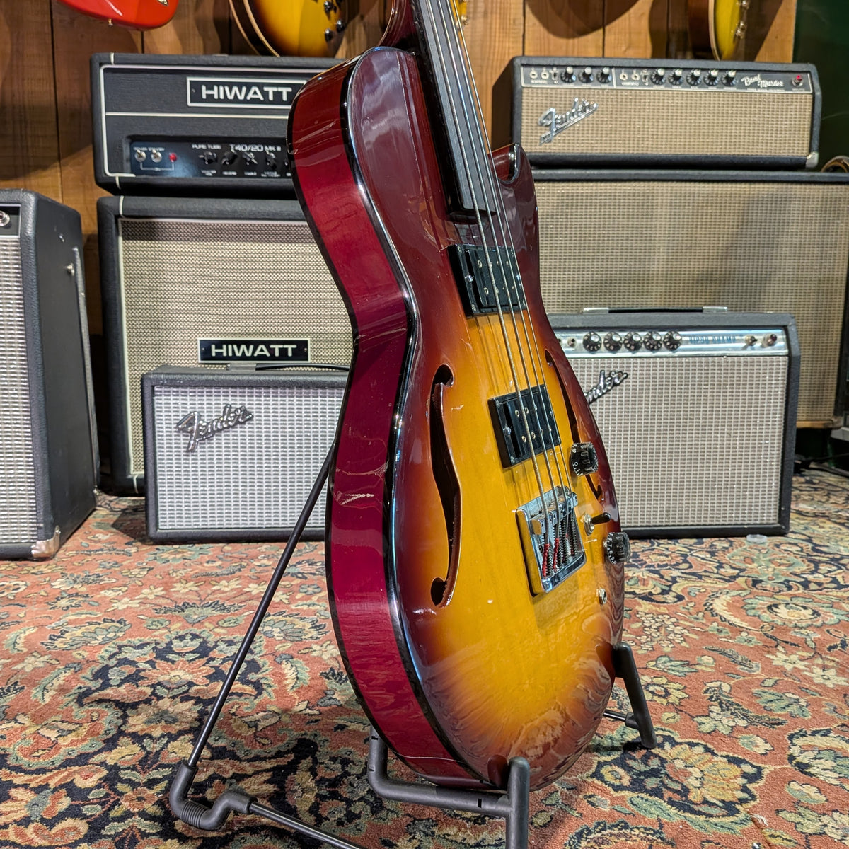 Ibanez YAB-50AV Custom Shop - Fretless Bass 90's - Sunburst