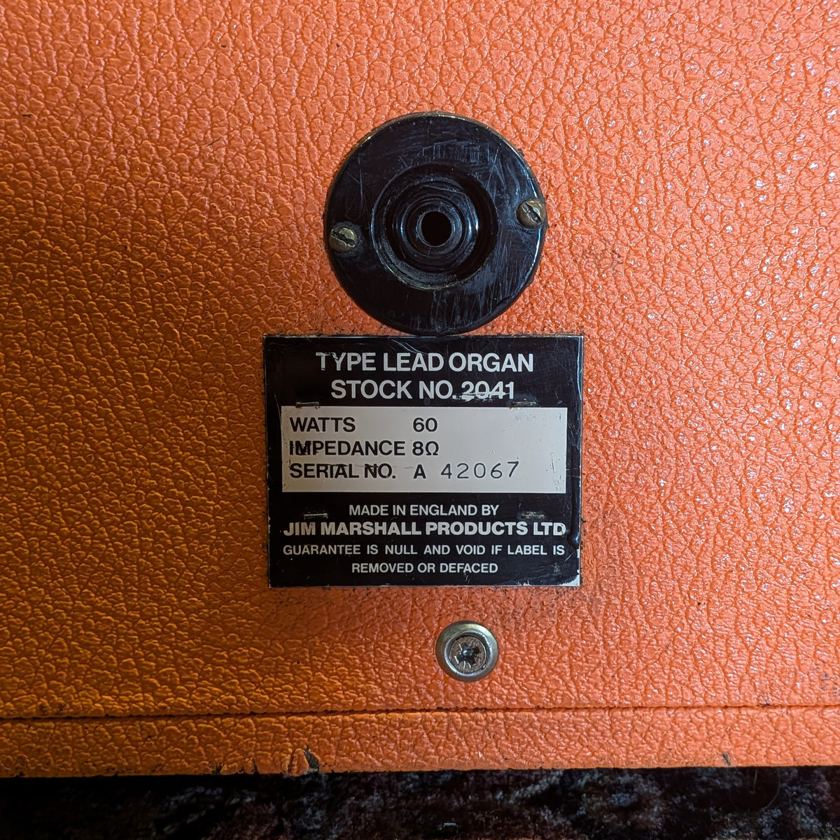 Marshall 2041 - 2x12" 60 Watts Cabinet 70's - Orange