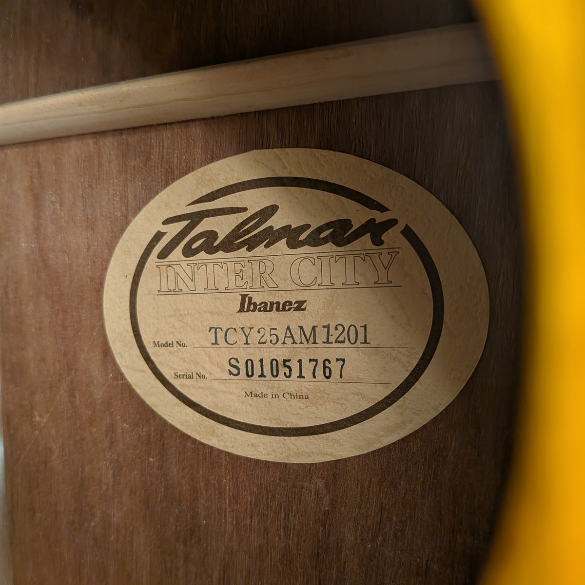 Ibanez TCY25 Talman Inter City