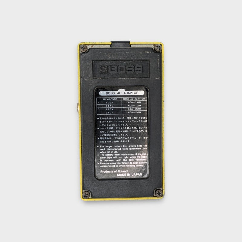 Boss OD-2 Turbo OverDrive (Black Label) - Yellow