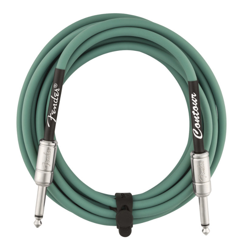 FENDER CONTOUR SERIES INSTRUMENT CABLE SHERWOOD GREEN (4.5m)
