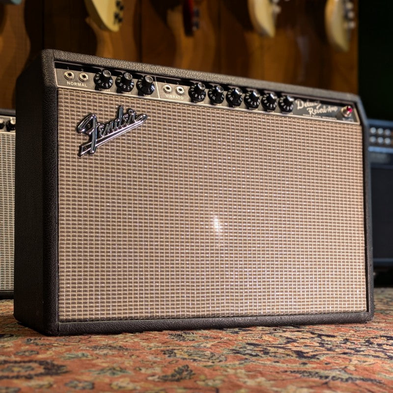 Fender Deluxe Reverb 2-Channel 22-Watt 1x12" Guitar Combo 1966 - Black Panel
