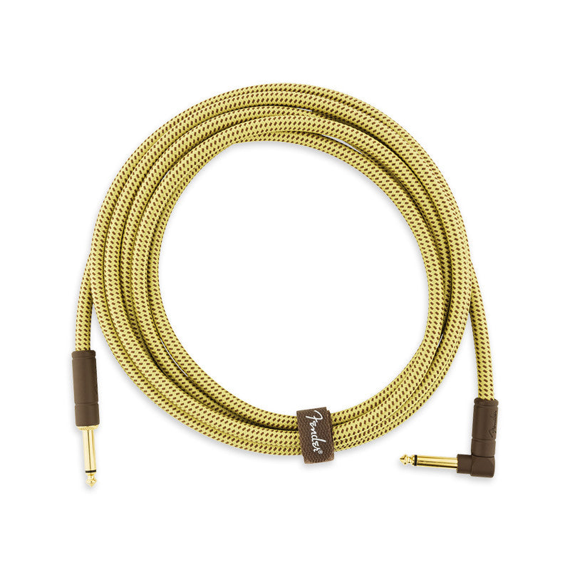 FENDER DELUXE SERIES INSTRUMENT CABLE STRAIGHT/ANGLE (3m) TWEED
