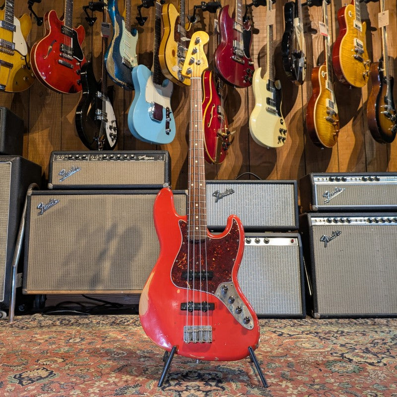 Fender Road Worn '60s Jazz Bass 2009 - Fiesta Red - with Preamp OB3