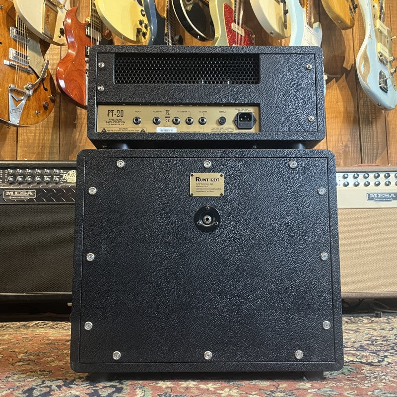 Friedman PT-20 "Pink Taco" 20-Watt Guitar Amp Head V1.5 (Gain Structure Switch) + Friedman Runt EXT