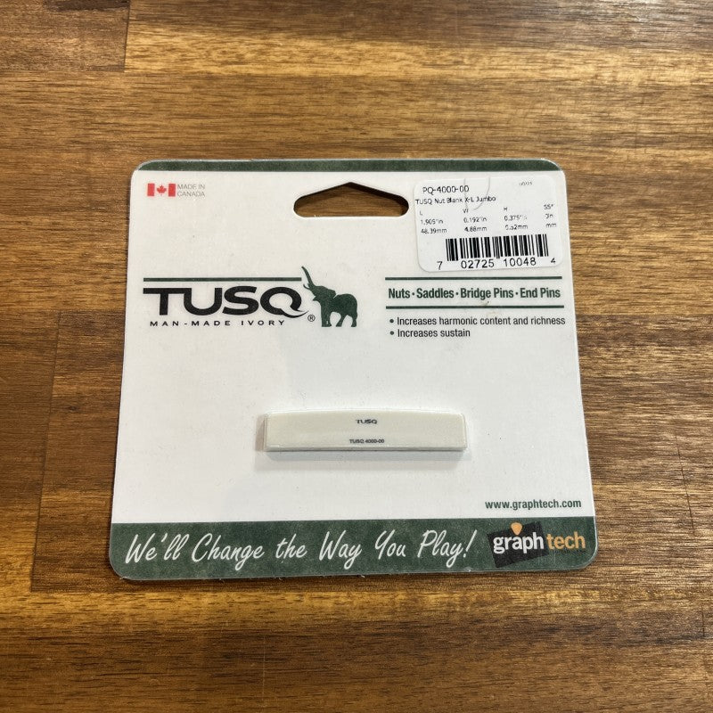 Graph Tech PQ-4000-00 TUSQ 3/16" Unslotted Extra-Large Jumbo Guitar/Bass Nut Blank