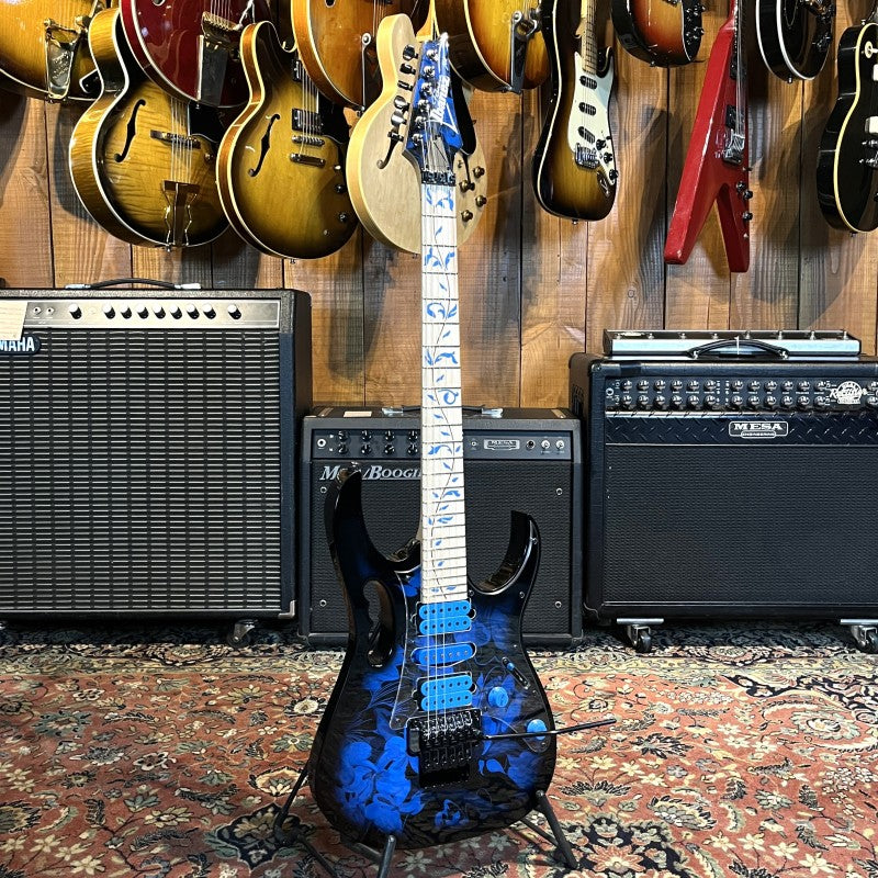 Ibanez Steve Vai JEM77P Blue Floral Pattern