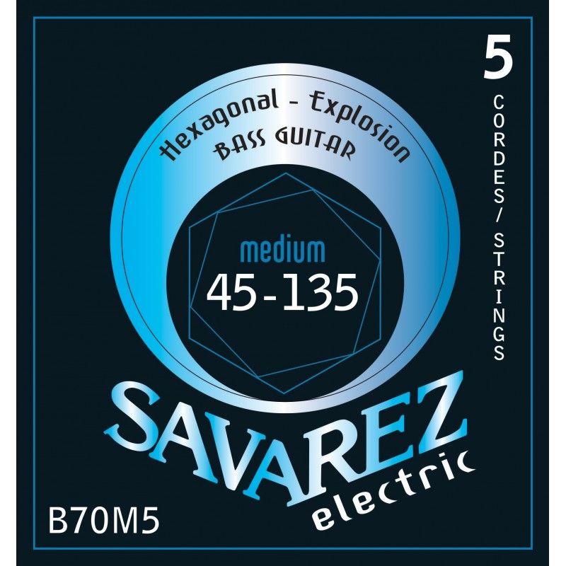 Savarez Hexagonal Explosion Bass 5 Strings 45-135