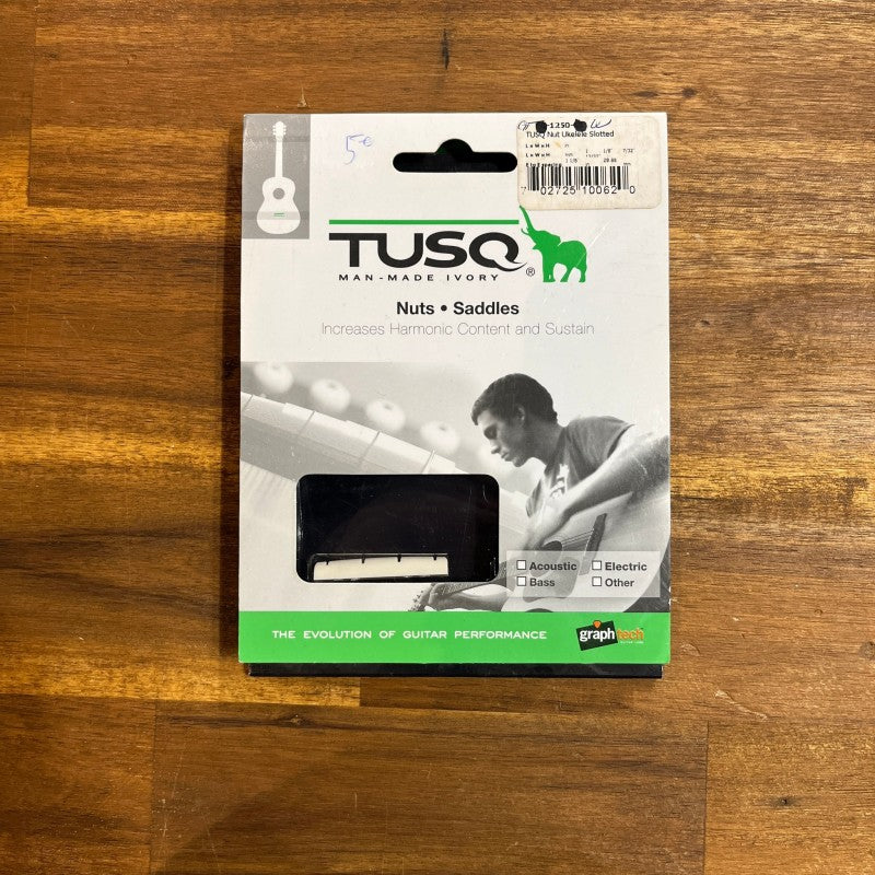 Tusq Man-Made Ivory Ukulele Slotted