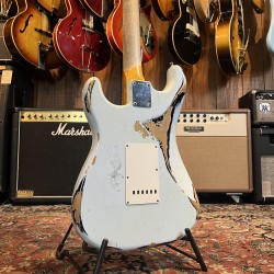 Fender Custom Shop 62' Stratocaster "Namm 2015" Sonic Blue Over Black Heavy Relic Fender - 2