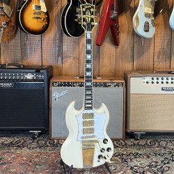 Gibson SG Custom with Maestro Vibrola 1968 - White Gibson - 5