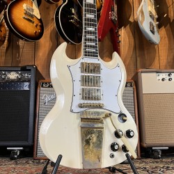Gibson SG Custom with Maestro Vibrola 1968 - White Gibson - 7