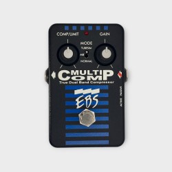 EBS MultiComp Studio Edition True Dual Band Compressor Pedal 2010s - Black/Blue  - 4