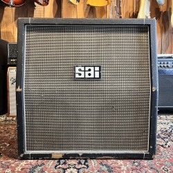 SAI 4X12 GUITAR CABINET MADE IN UK 70's - black  - 9