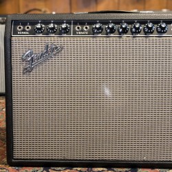 Fender Deluxe Reverb 2-Channel 22-Watt 1x12" Guitar Combo 1966 - Black Panel Fender - 18