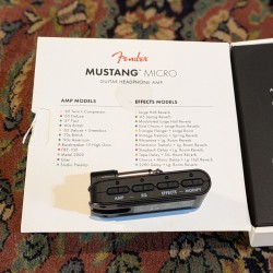 Fender Mustang Micro Guitar Headphone Amp 2021 - Present - Black Fender - 1